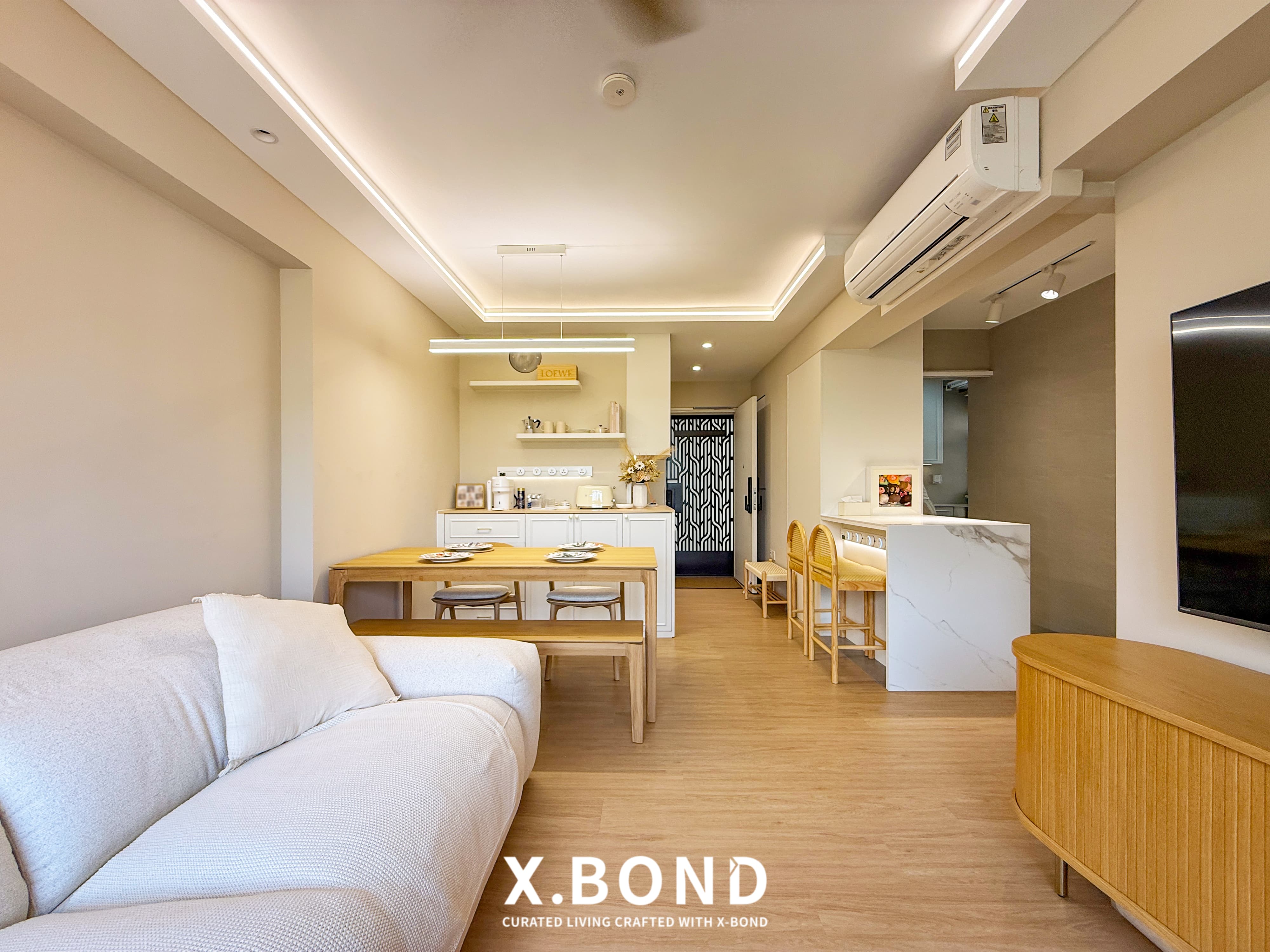Creamy French Living Space in Tengah Park Ave