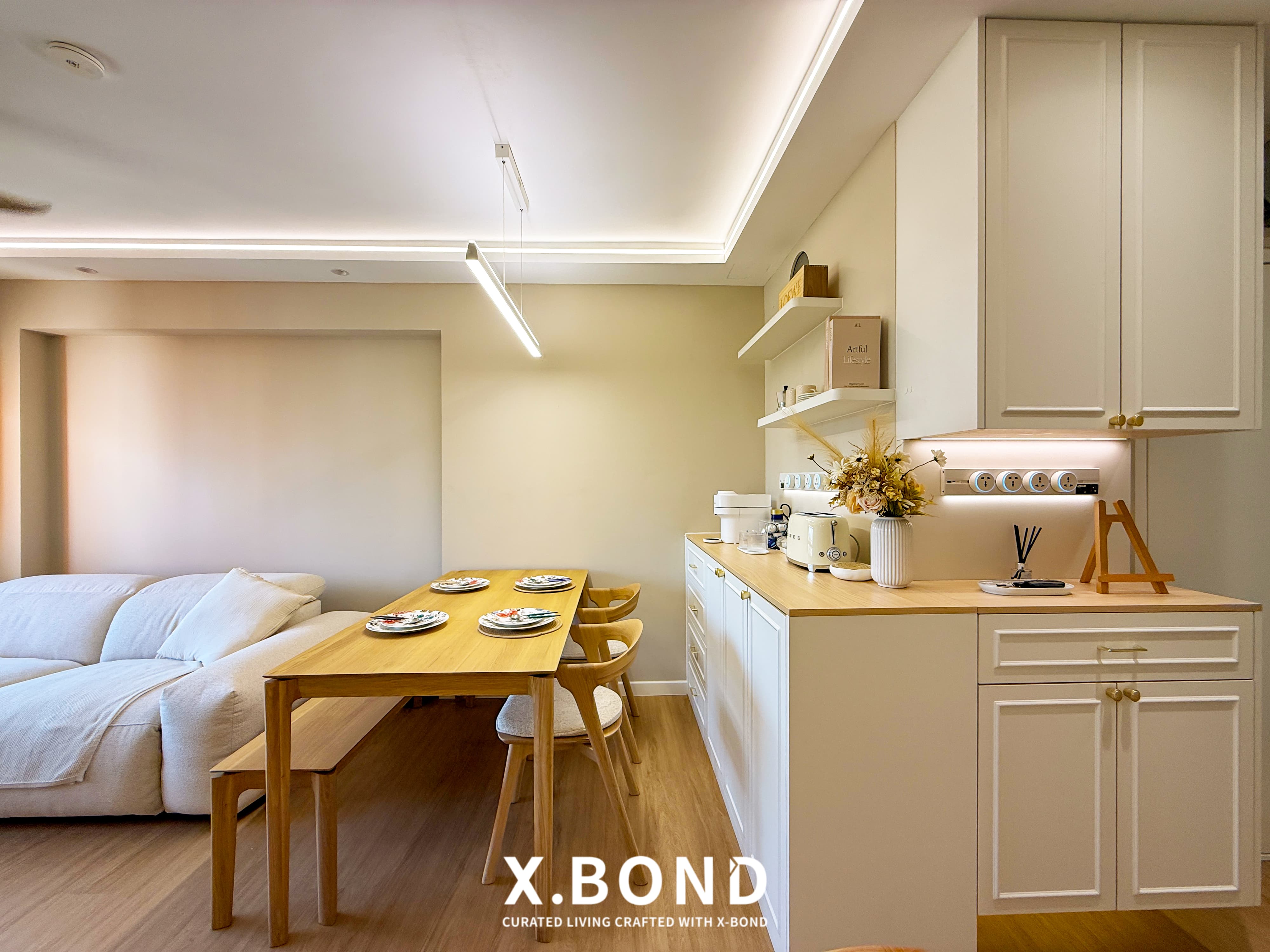 Creamy French Living Space in Tengah Park Ave