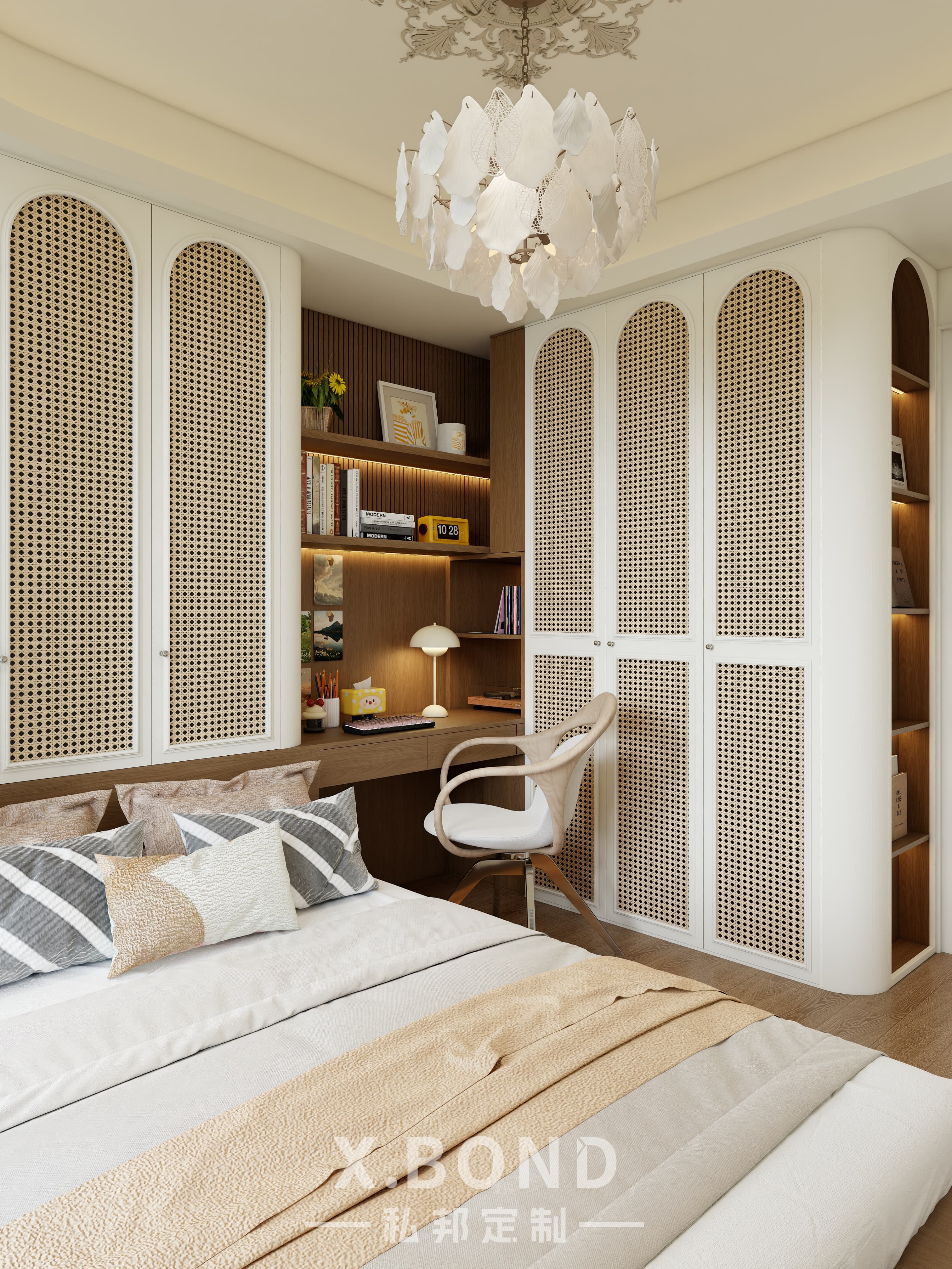 Whole-House Customization 0020: 4-Room BTO at Parc Residences Tengah | French Cream Style Design