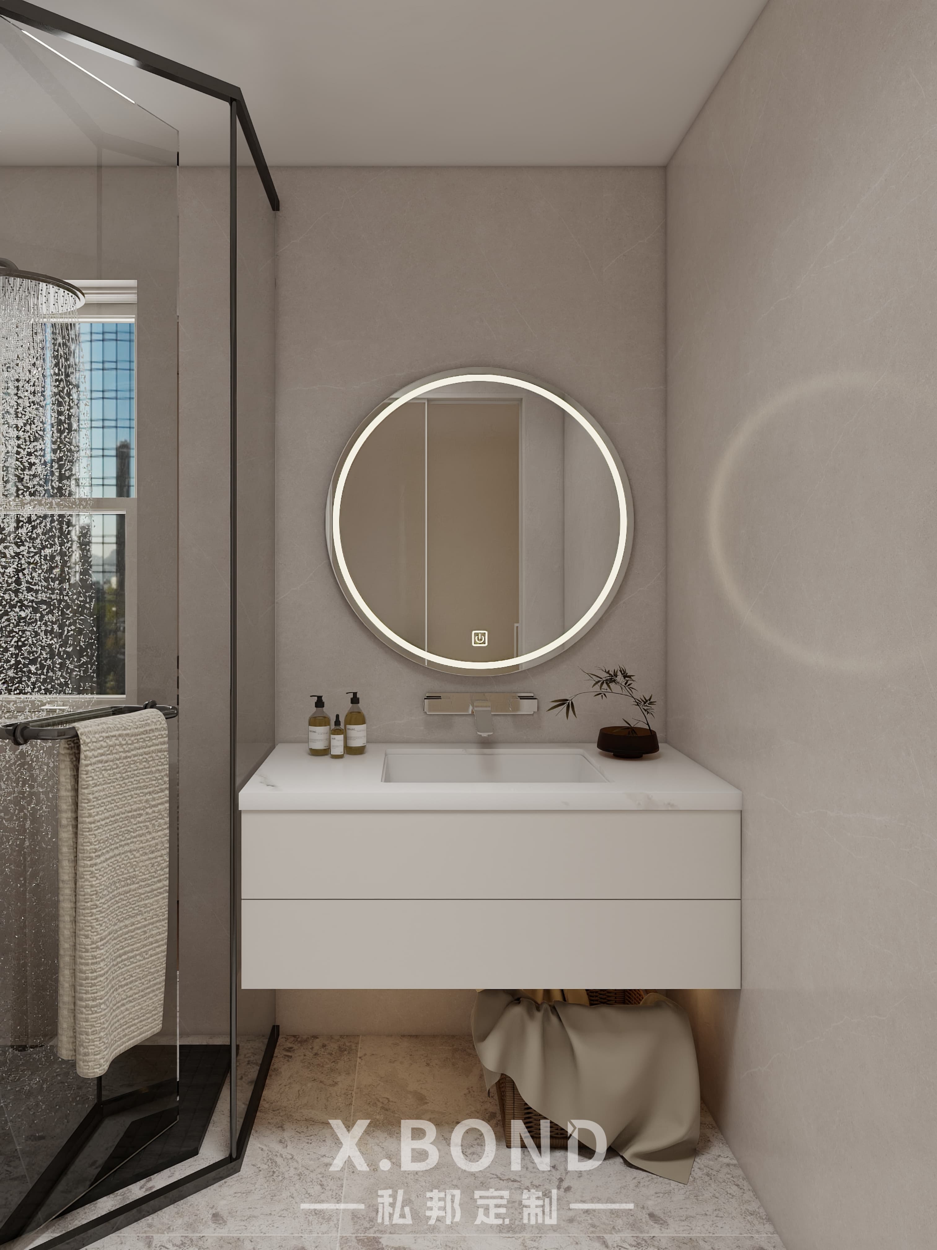 Whole-House Customization 0018: 4-Room BTO at Bartley GreenRise | Cream-Style Design-X.BOND Customize Furniture Design