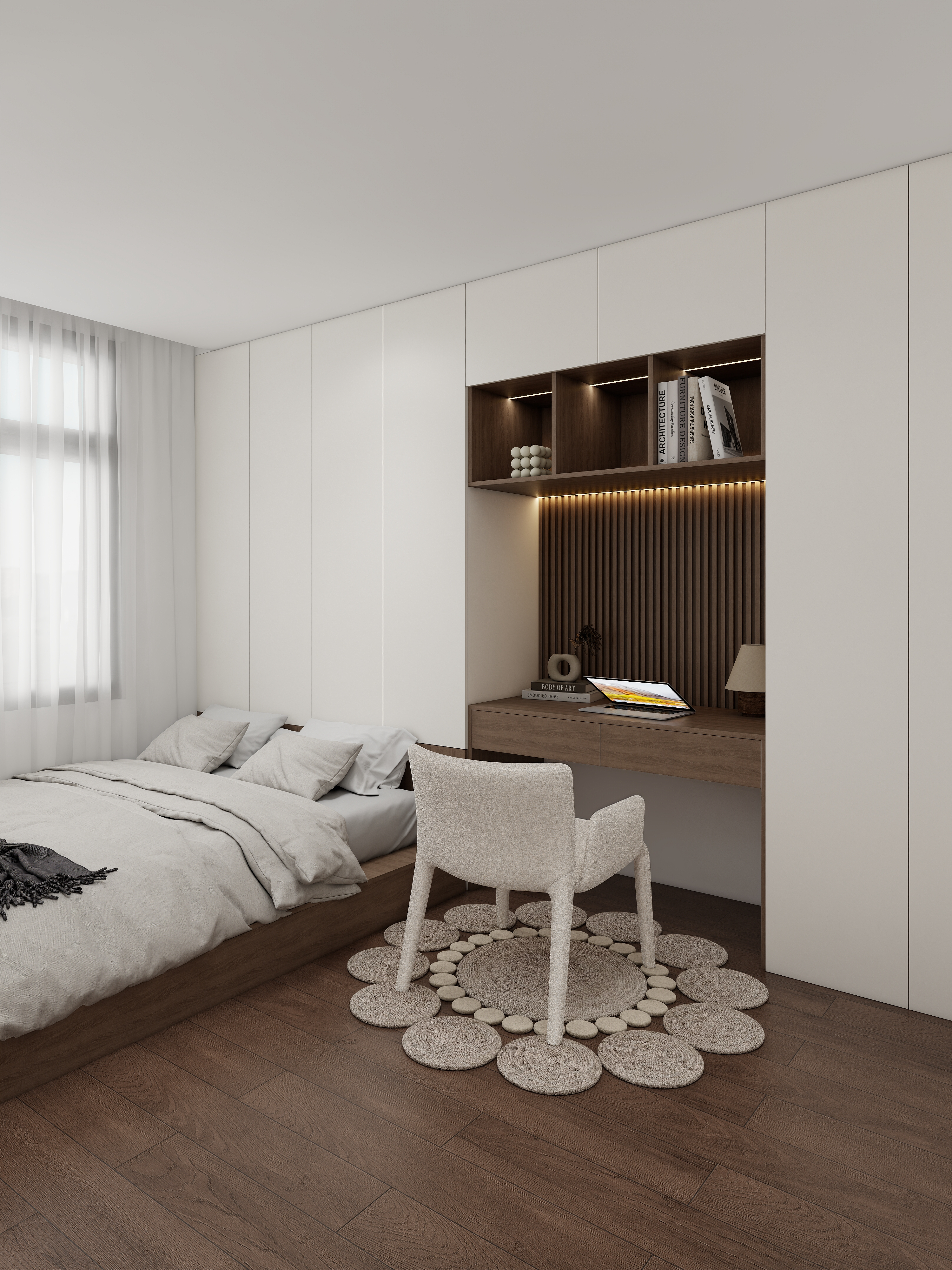 Whole-House Customization 0012: 4-Room BTO at Yishun Boardwalk | Wabi-Sabi Style Design