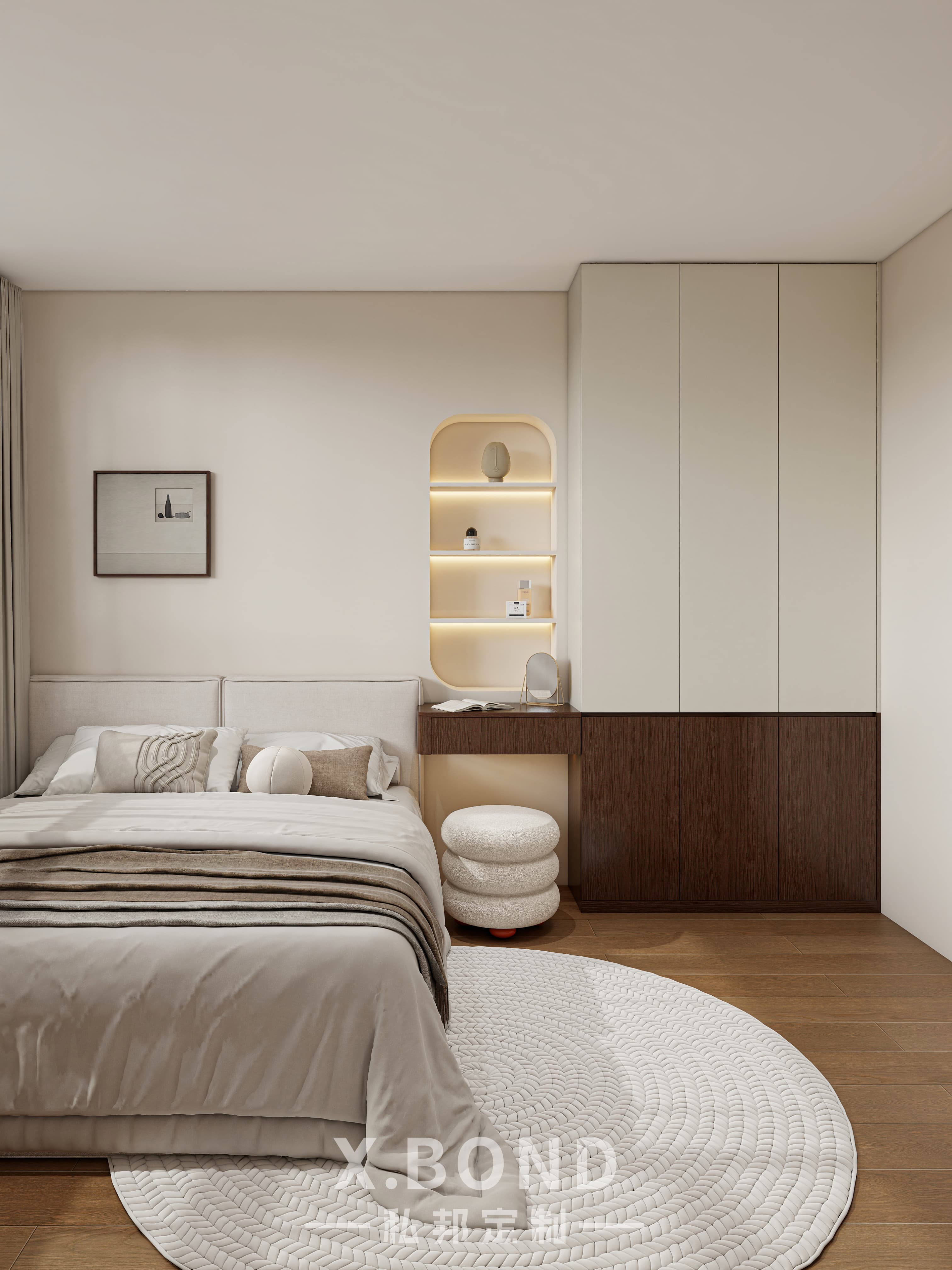 Whole-House Customization 0017: 4-Room BTO at Bartley GreenRise | Mid-Century Cream Style Design