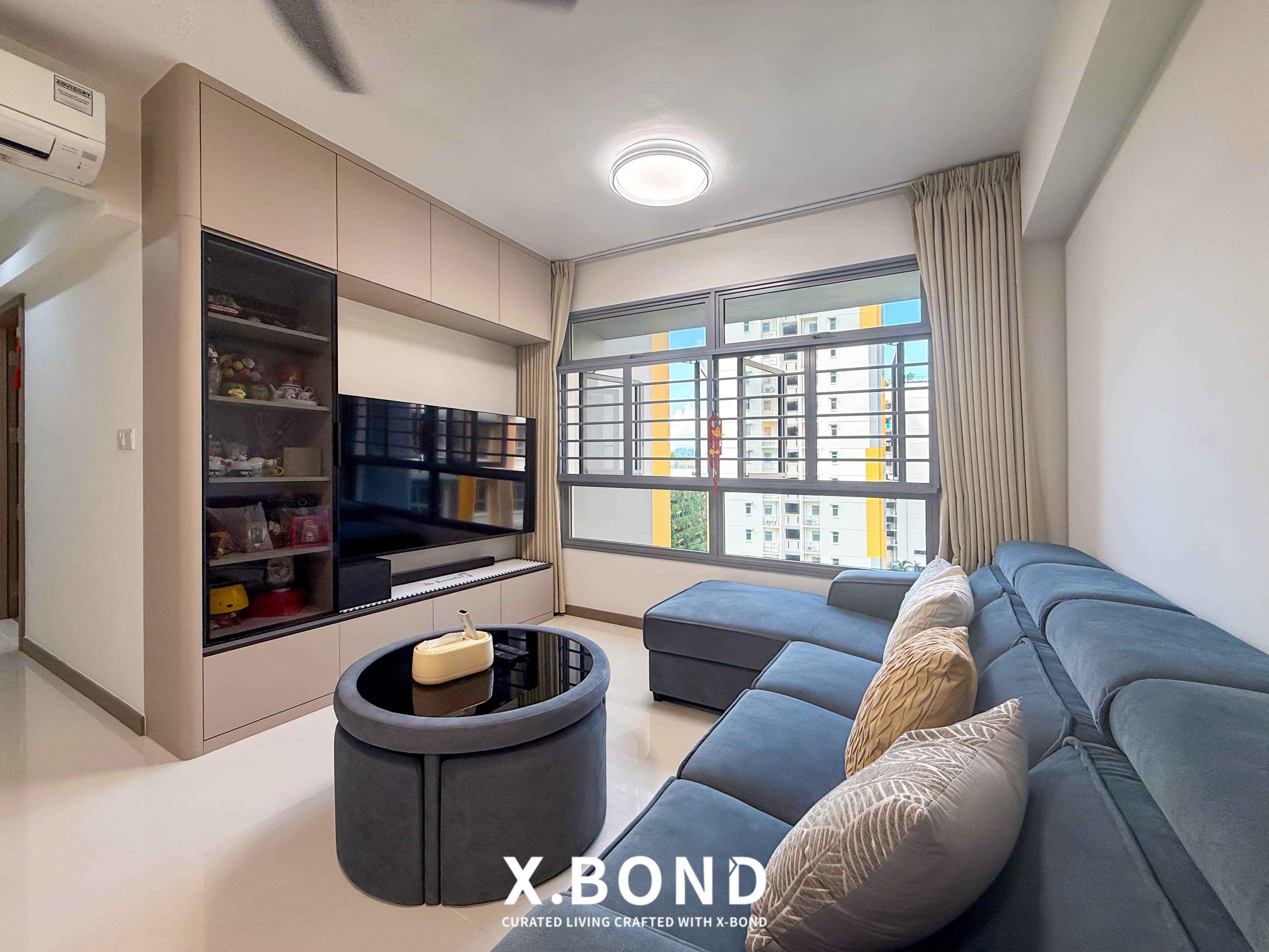 Contemporary Beige & Dark Grey BTO in Tengah Garden Walk