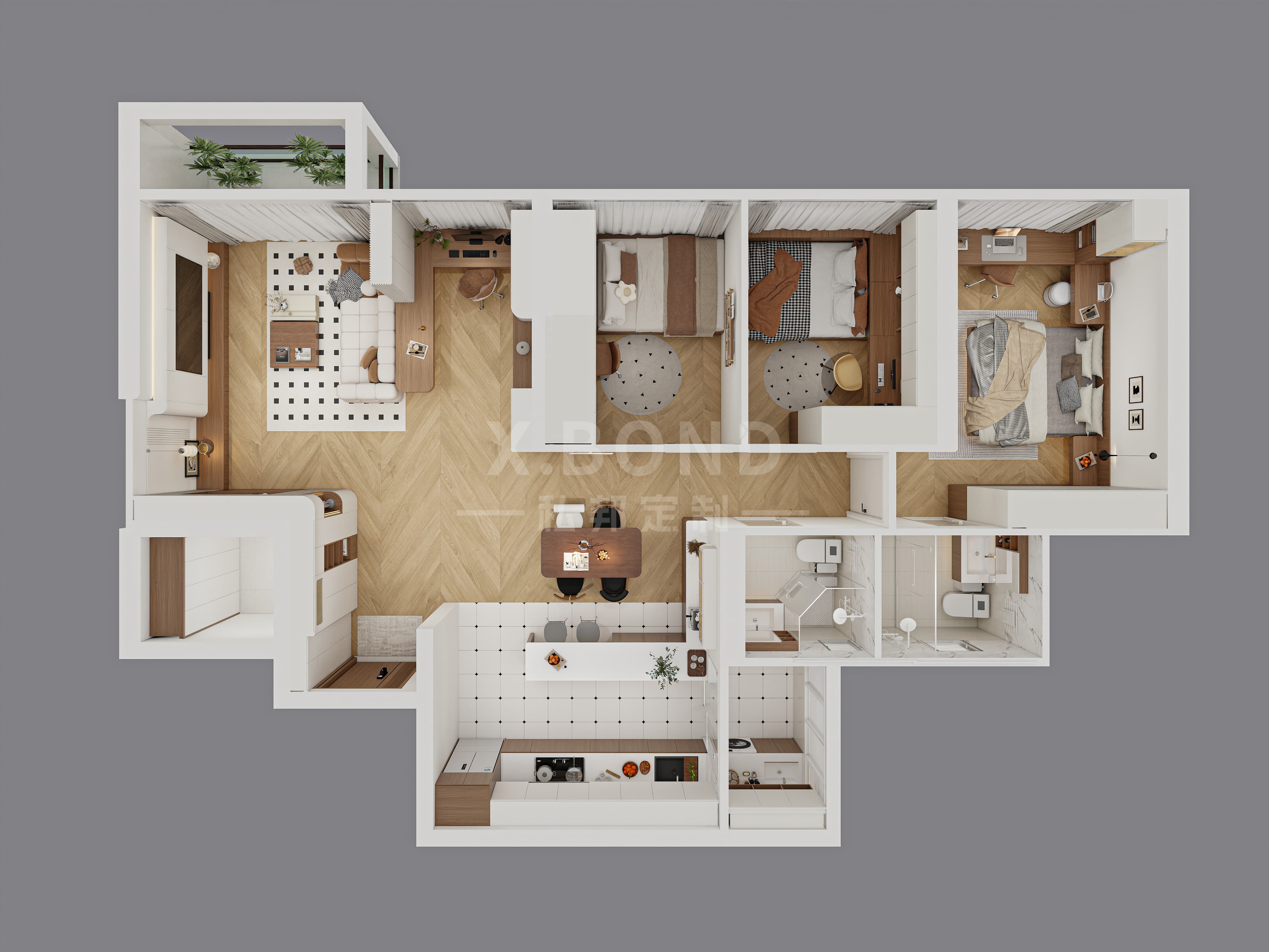 Whole-House Customization 0022: 5-Room BTO at Pasir Ris Costa Grove | Mid-Century Cream Style Design