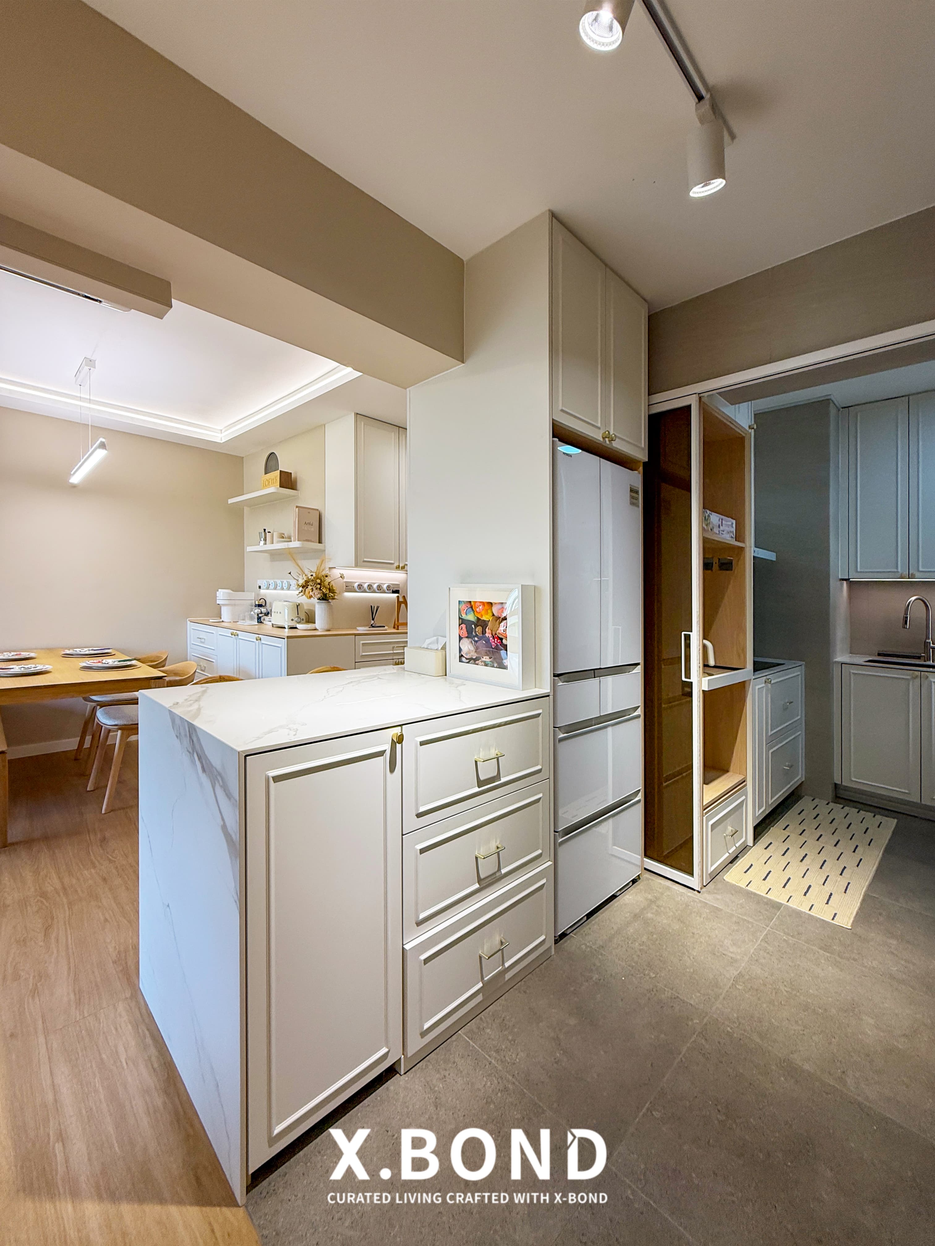 Creamy French Living Space in Tengah Park Ave