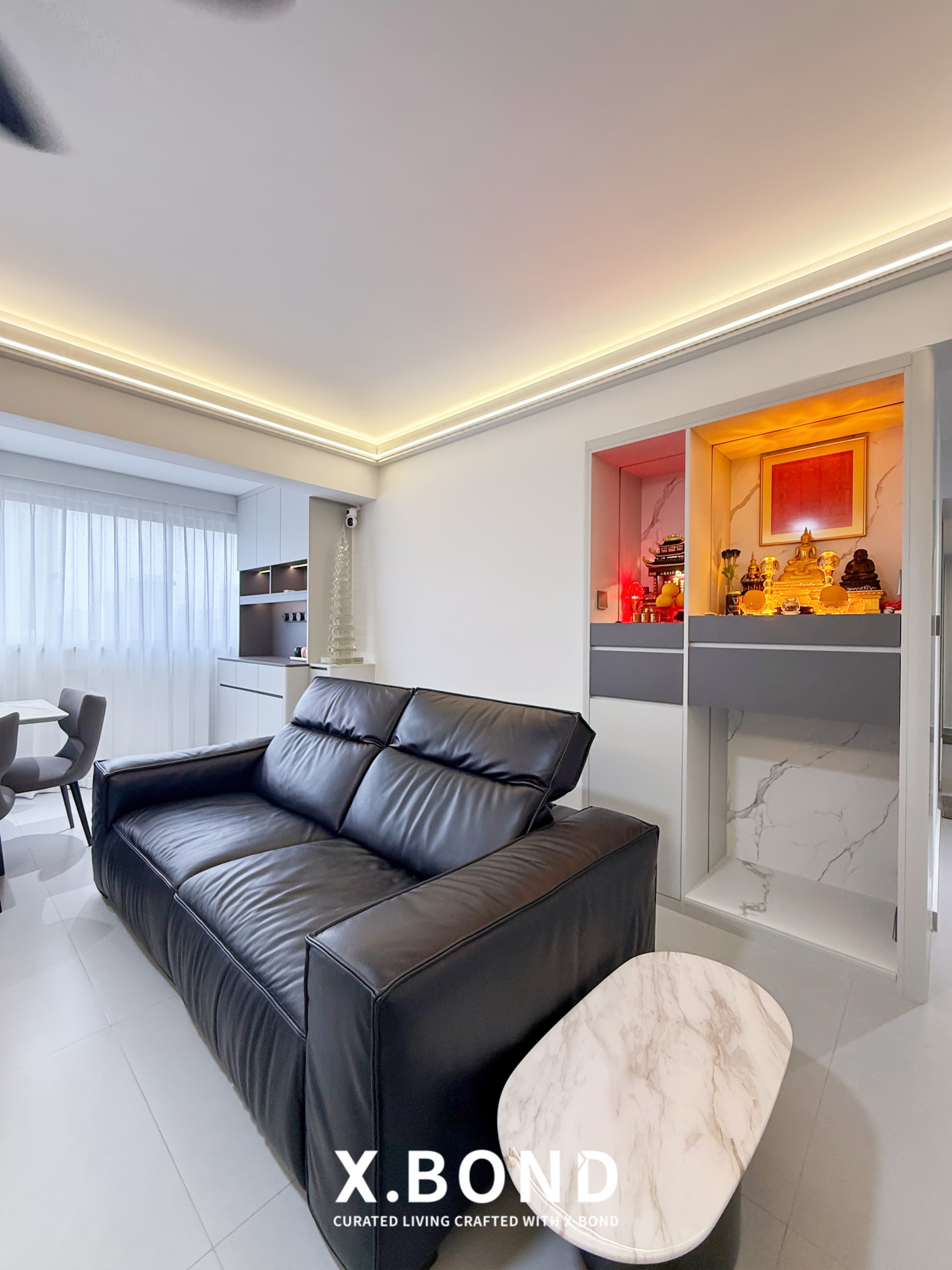 Modern Contemporary Grey-Themed HDB in Kent Ridge