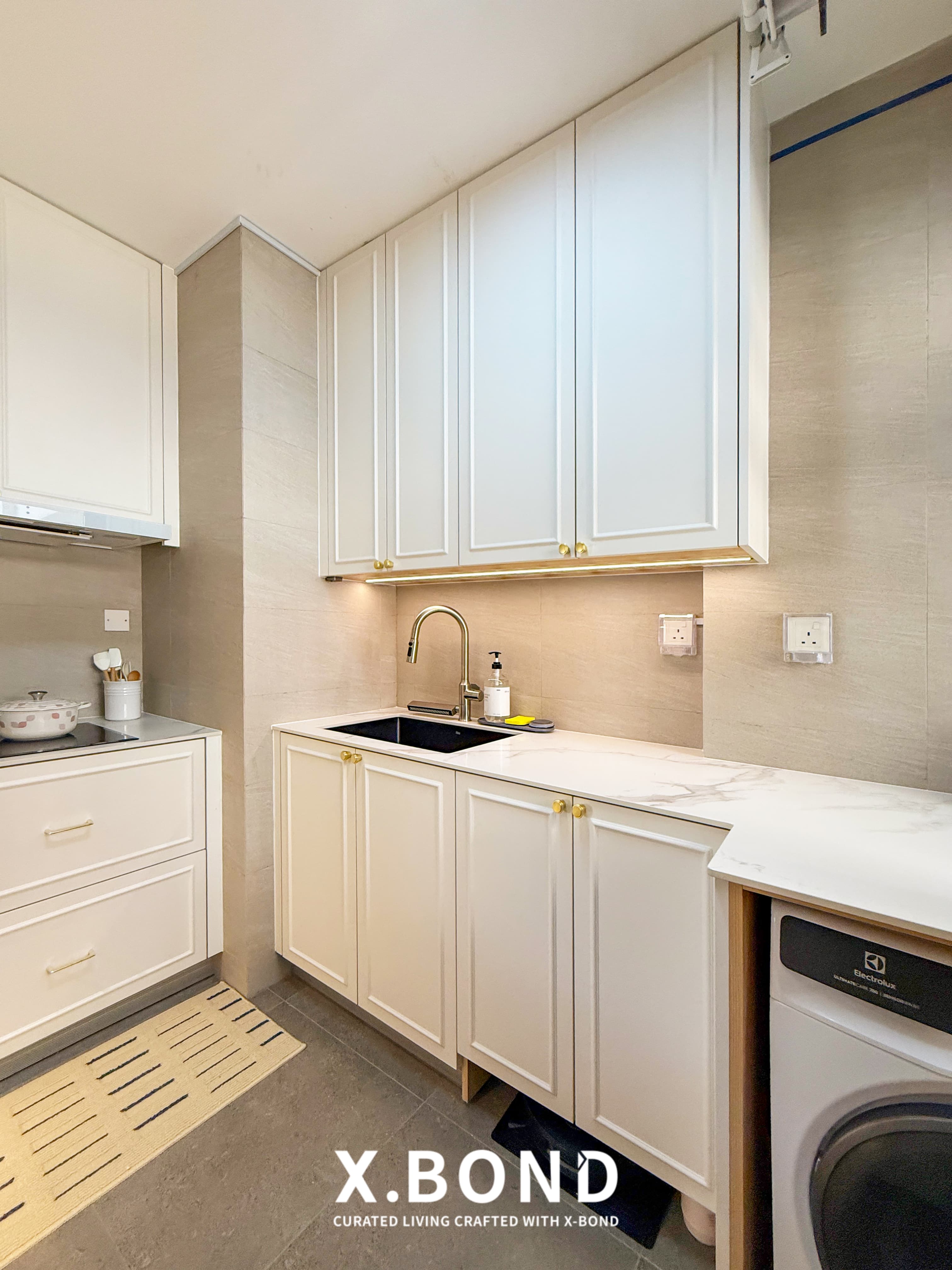 Creamy French Living Space in Tengah Park Ave