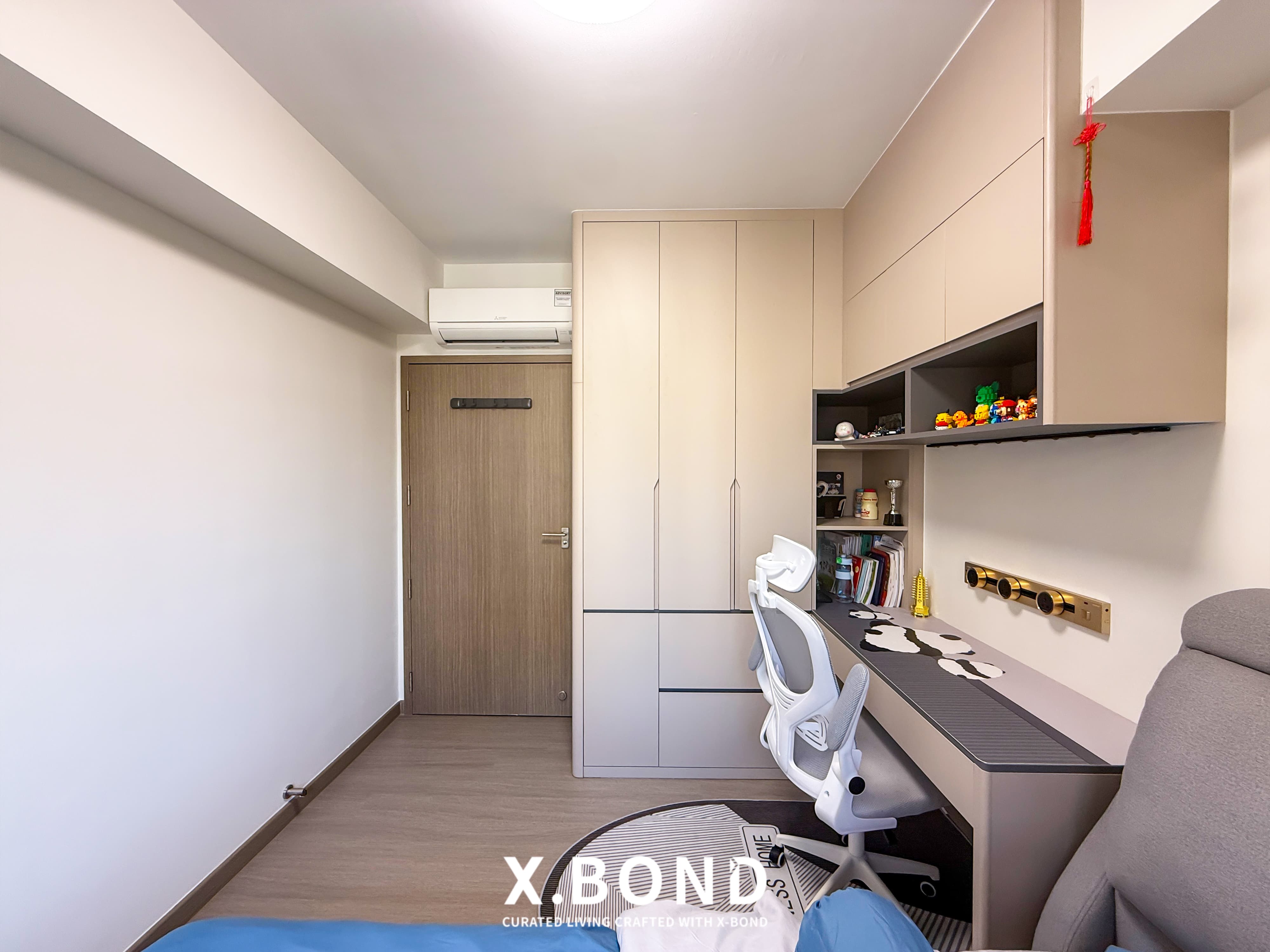 Contemporary Beige & Dark Grey BTO in Tengah Garden Walk