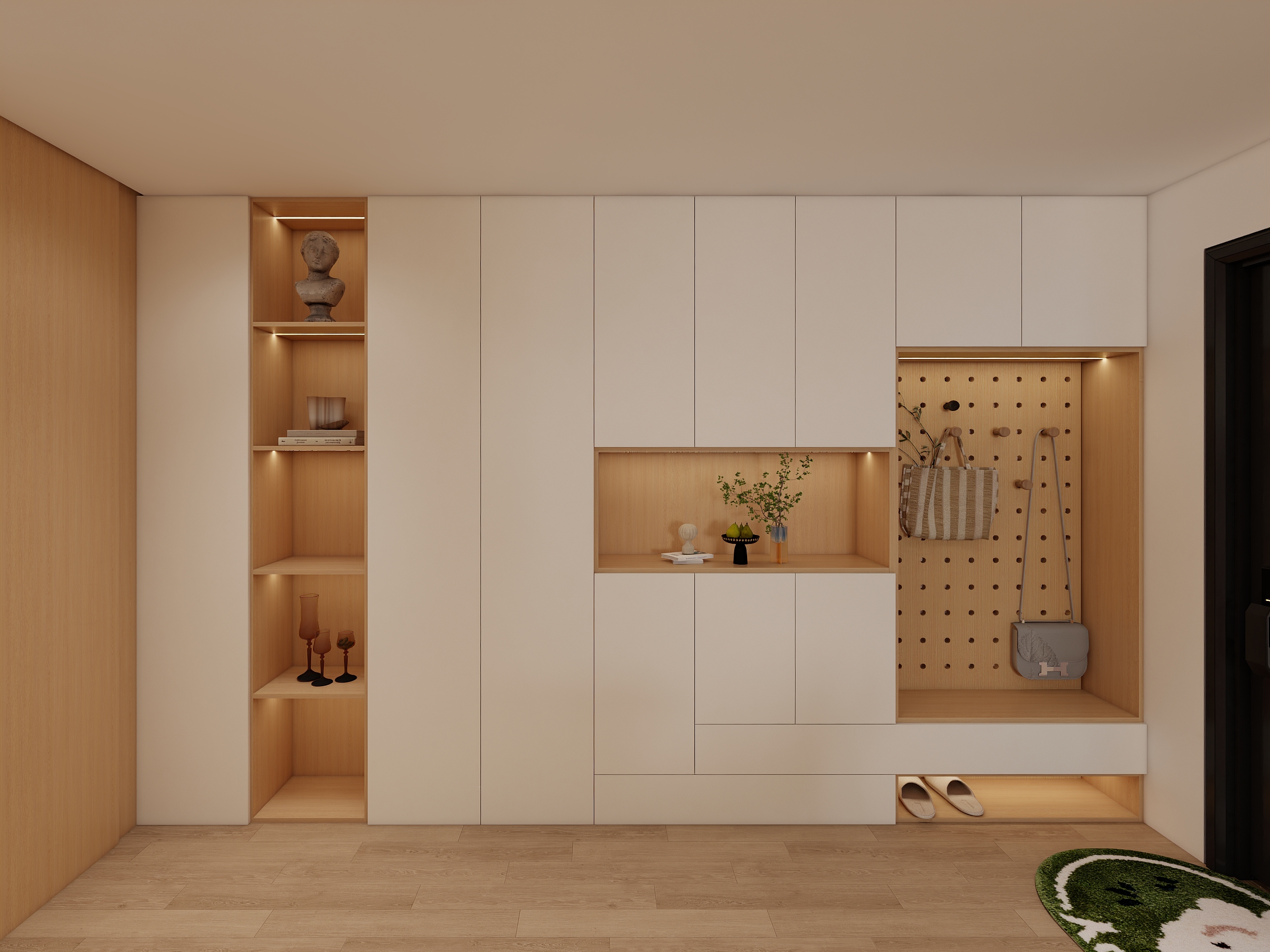 Entryway/Shoe Cabinet 0004-X.BOND Customize Furniture Design