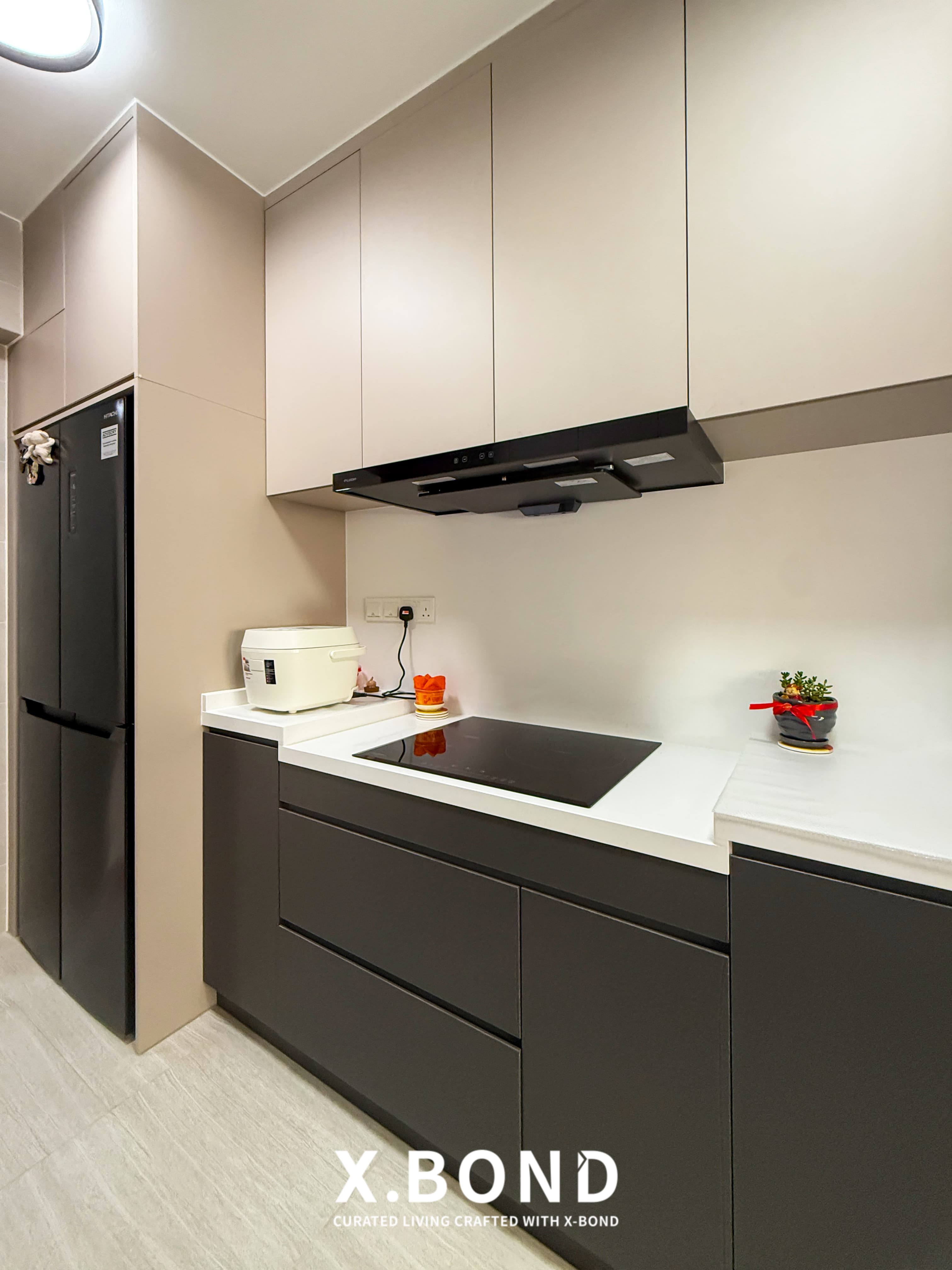 Contemporary Beige & Dark Grey BTO in Tengah Garden Walk