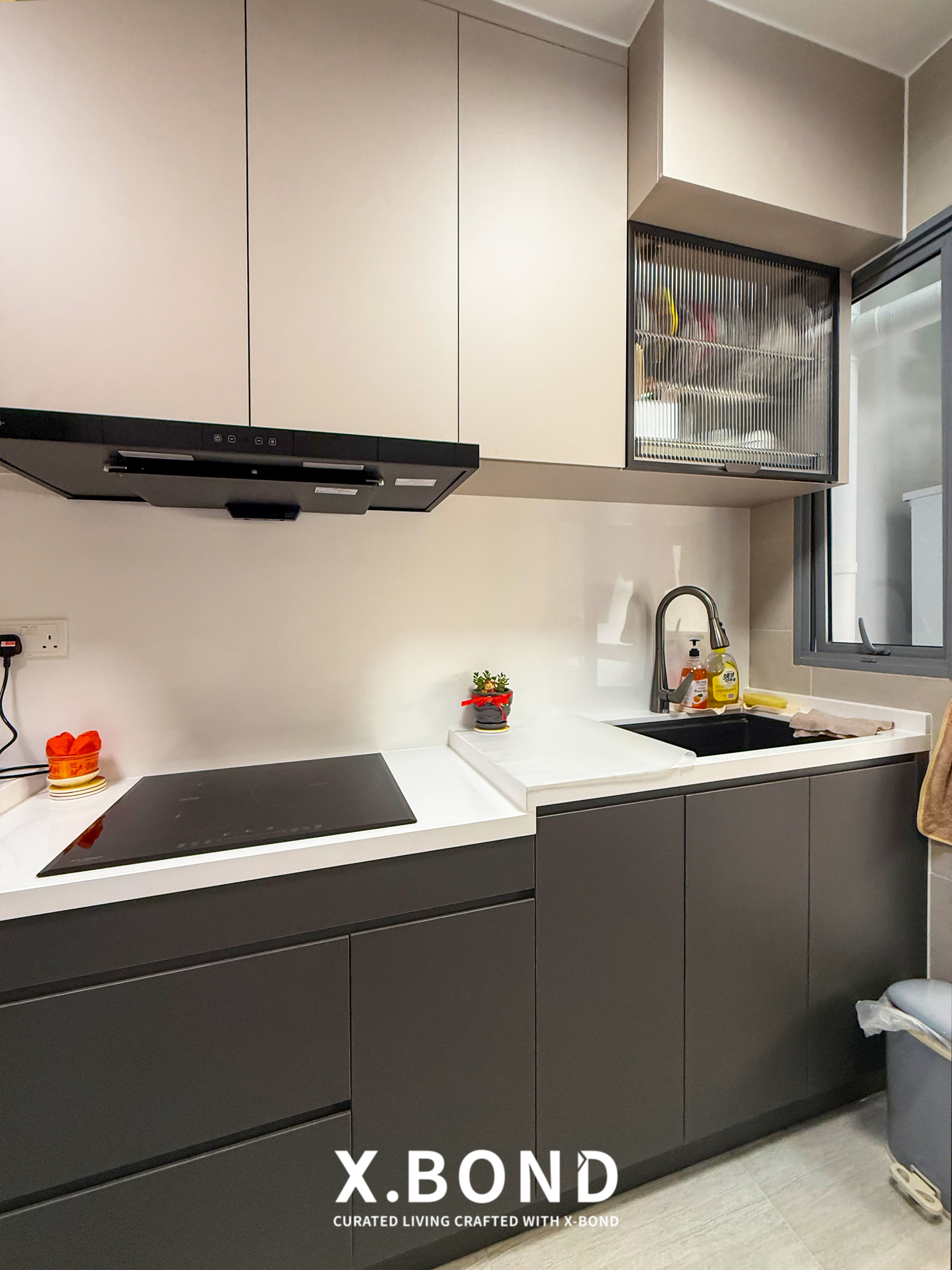 Contemporary Beige & Dark Grey BTO in Tengah Garden Walk