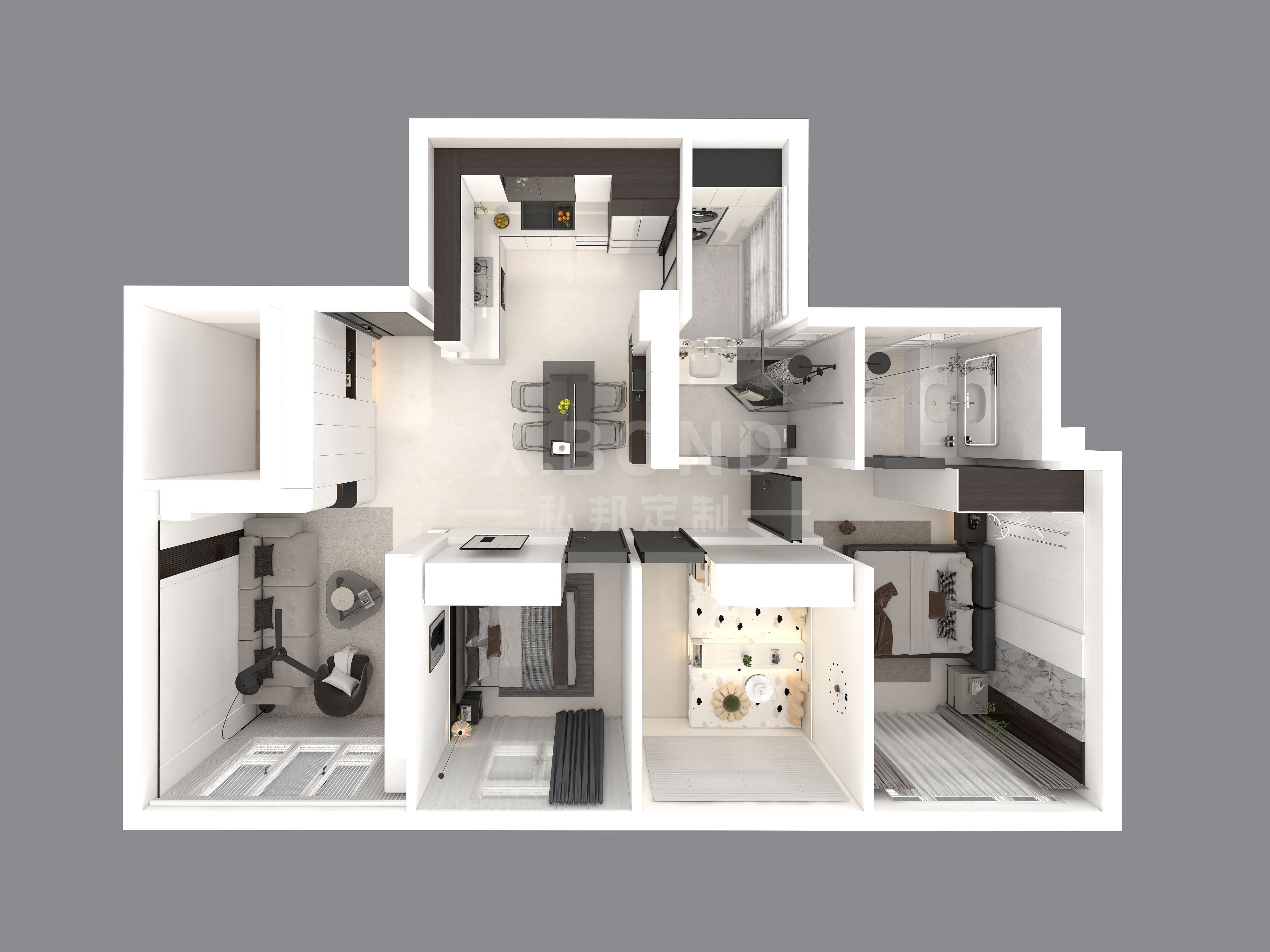 Whole-House Customization 0015: 4-Room BTO at Geylang MacPherson Weave | Modern Minimalist Design