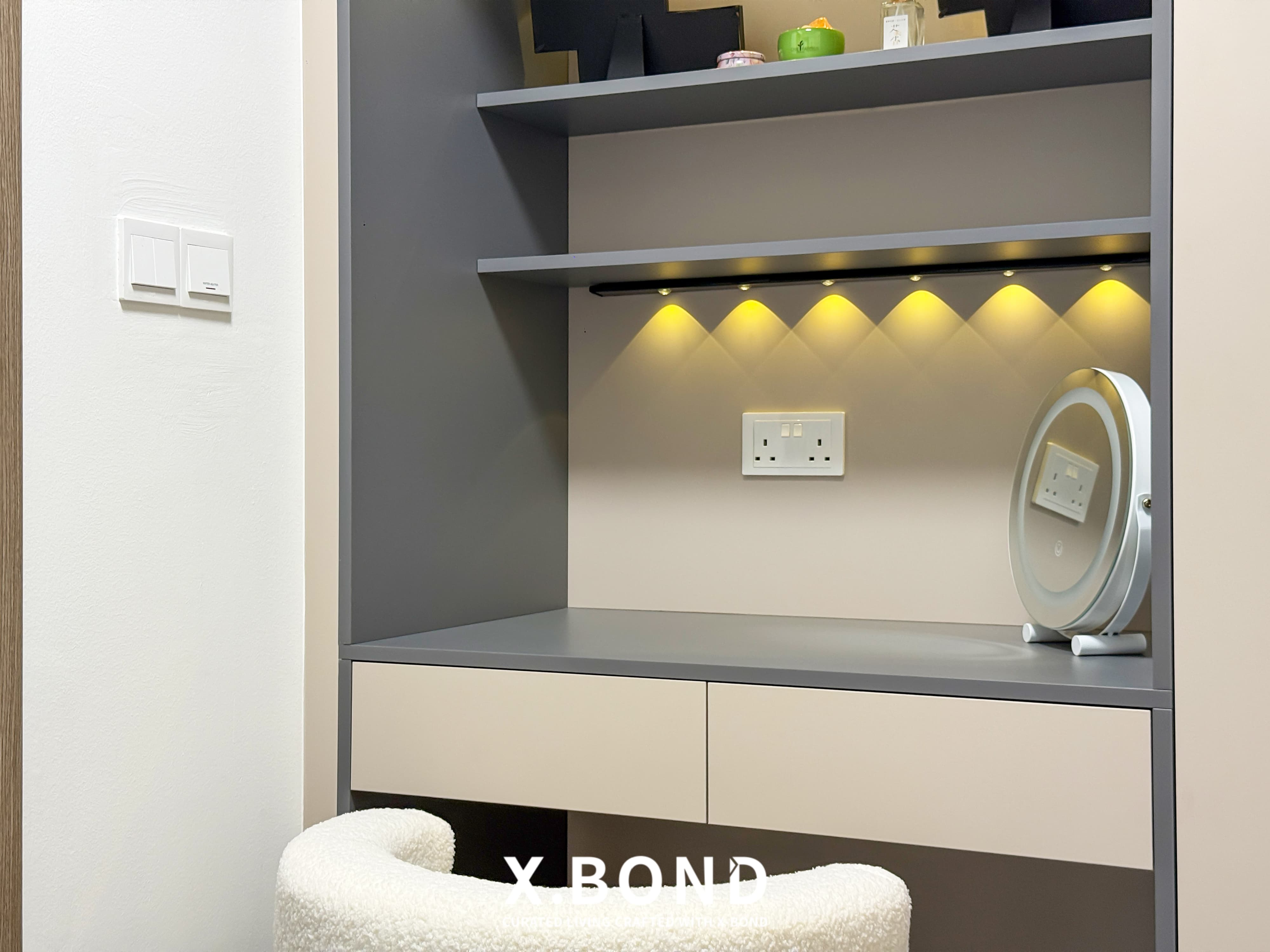 Contemporary Beige & Dark Grey BTO in Tengah Garden Walk