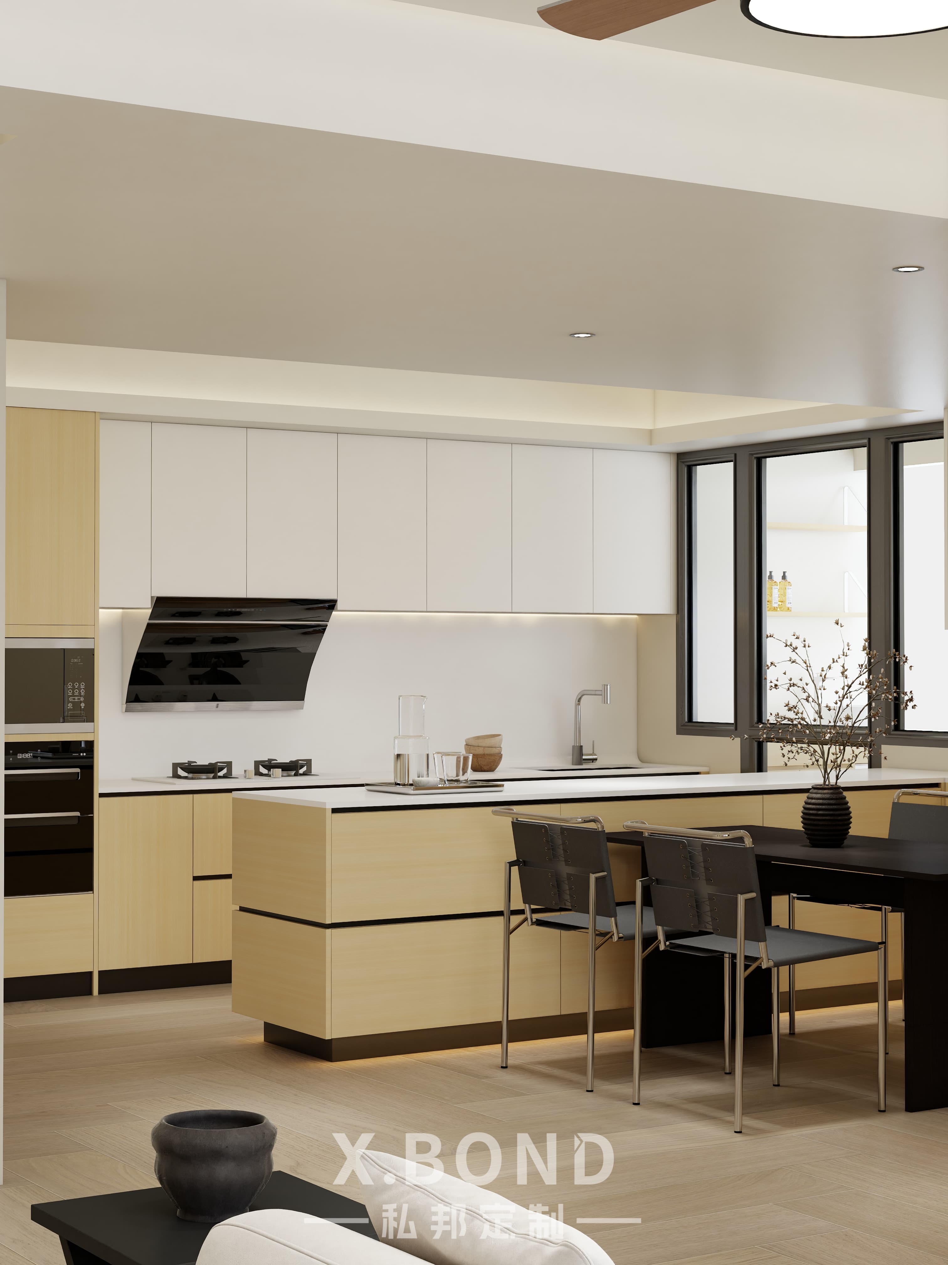 Whole-House Customization 0016: 5-Room BTO at Parc Residences Tengah | Modern Original Wood Minimalist Design-X.BOND Customize Furniture Design