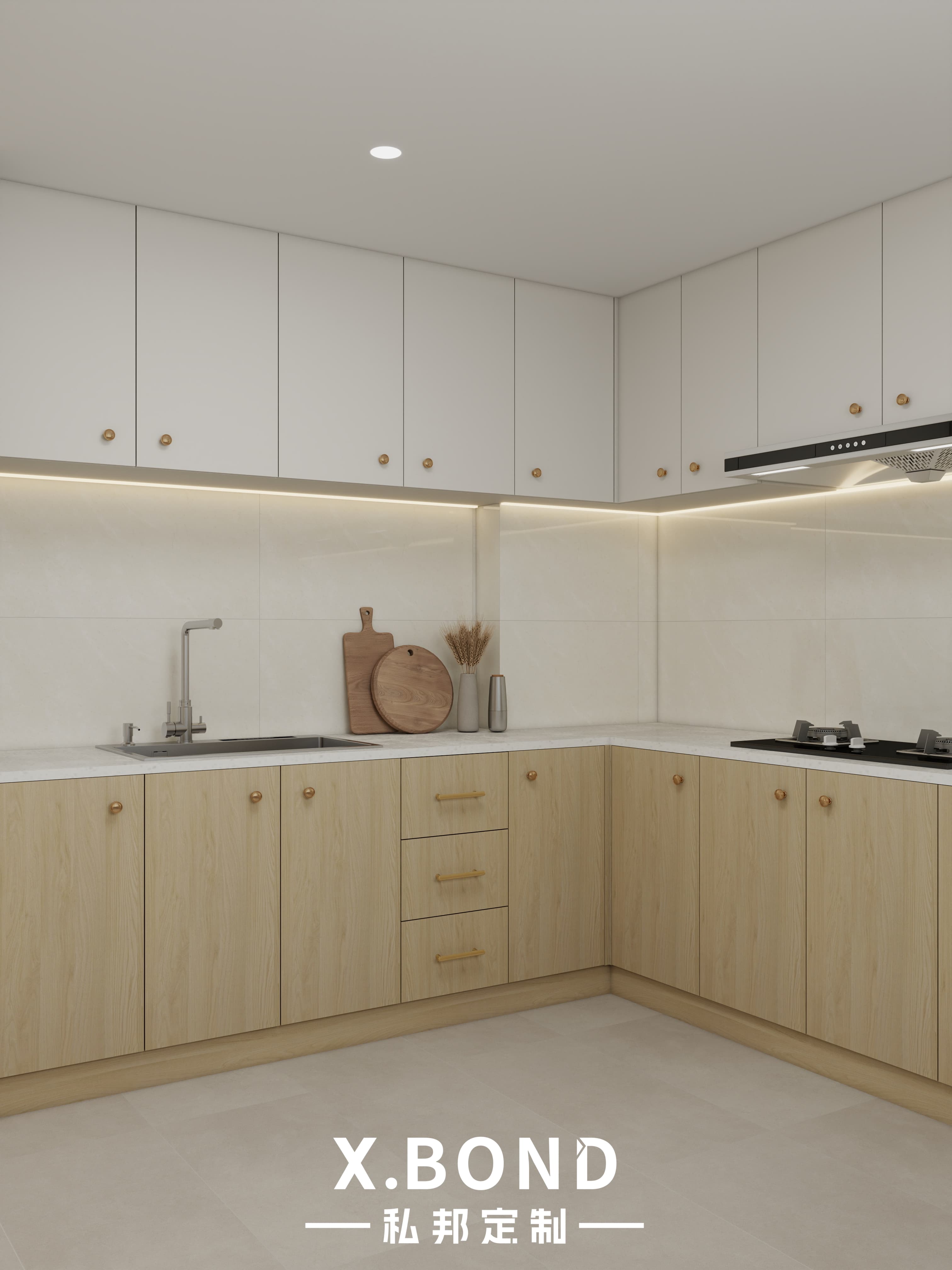 Whole-House Customization 0023: 3-Room BTO at Nanyang Opal | Original Wood Minimalist Style Design