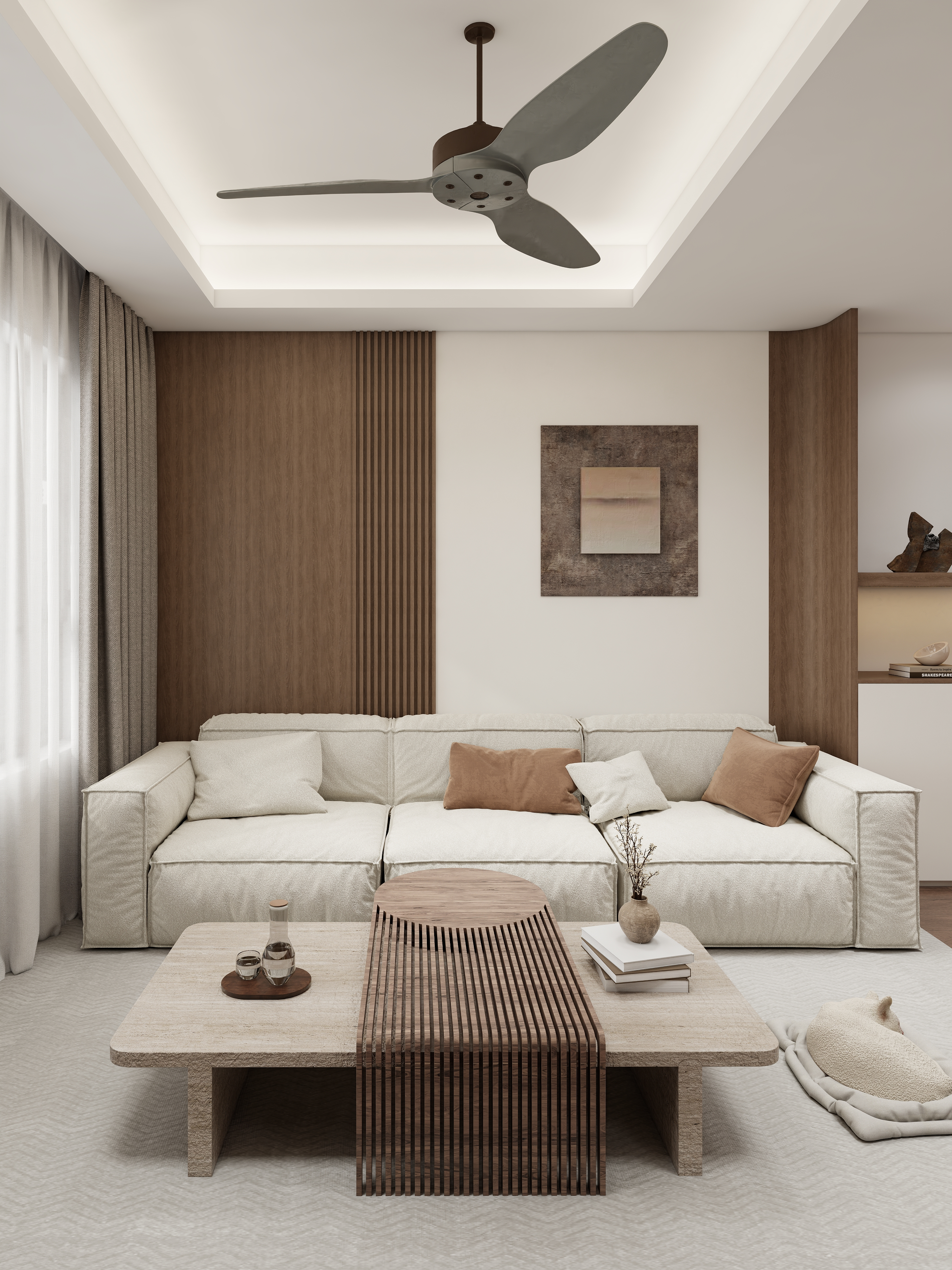 Whole-House Customization 0012: 4-Room BTO at Yishun Boardwalk | Wabi-Sabi Style Design