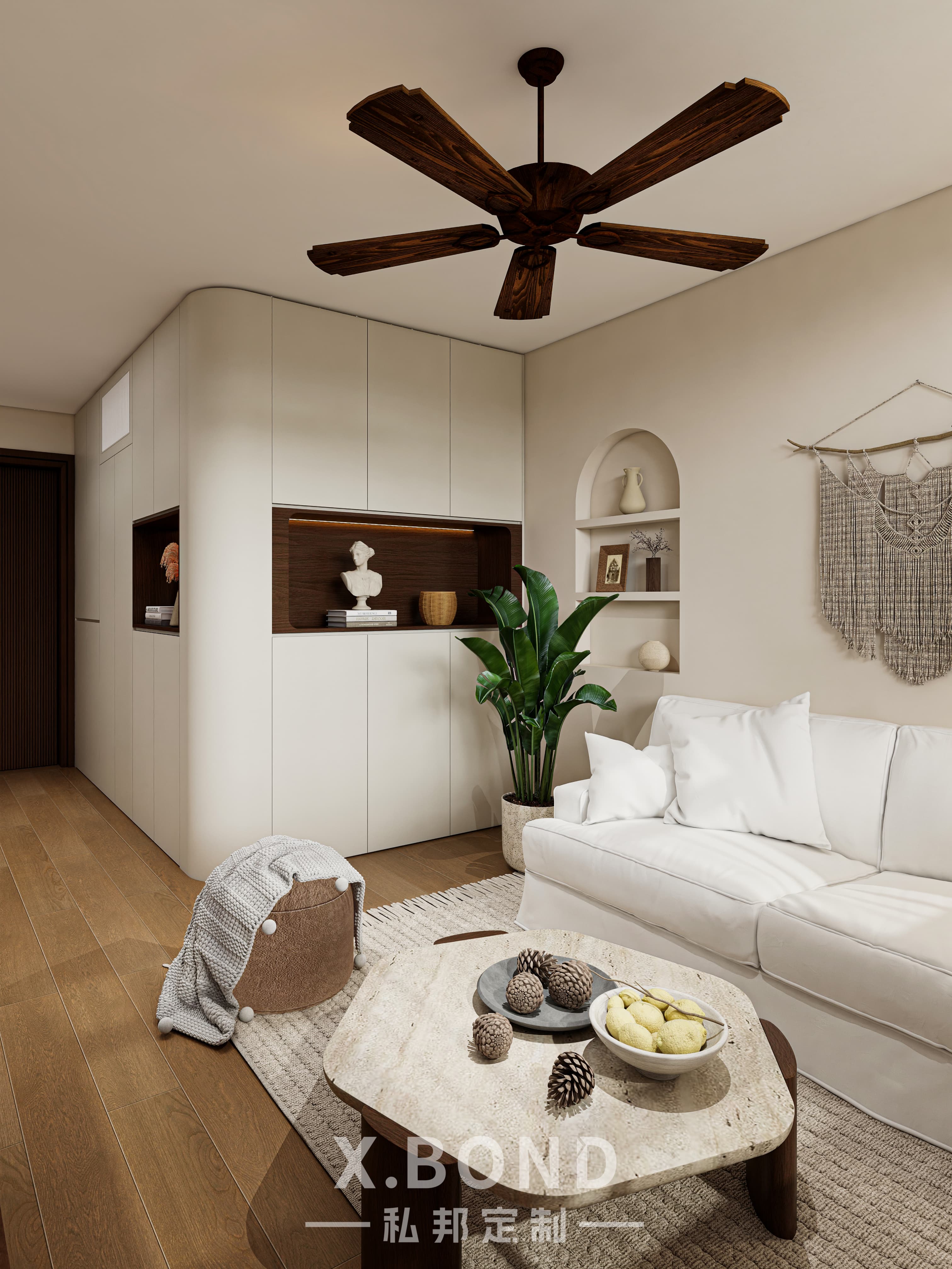 Whole-House Customization 0017: 4-Room BTO at Bartley GreenRise | Mid-Century Cream Style Design