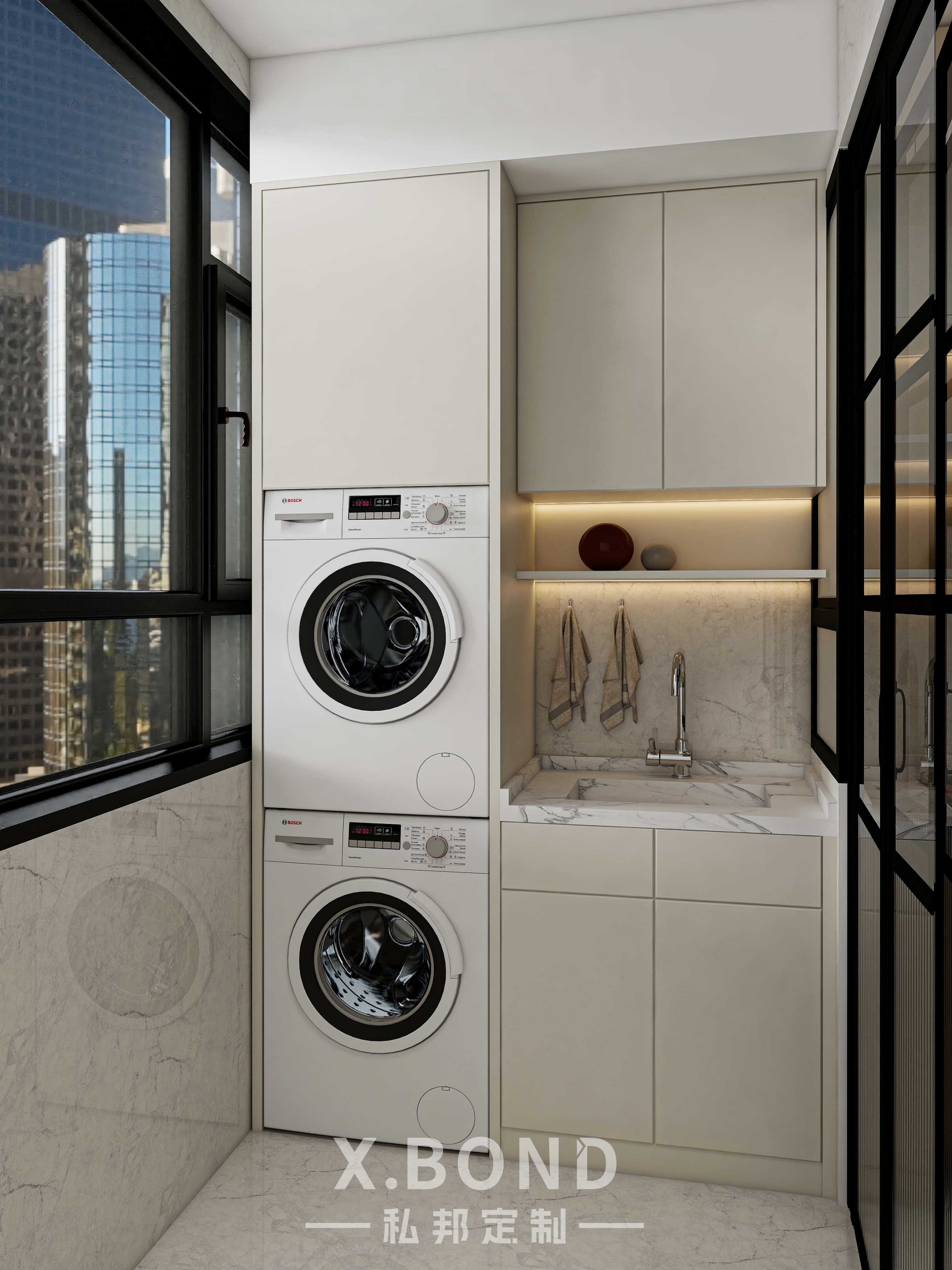 Whole-House Customization 0017: 4-Room BTO at Bartley GreenRise | Mid-Century Cream Style Design