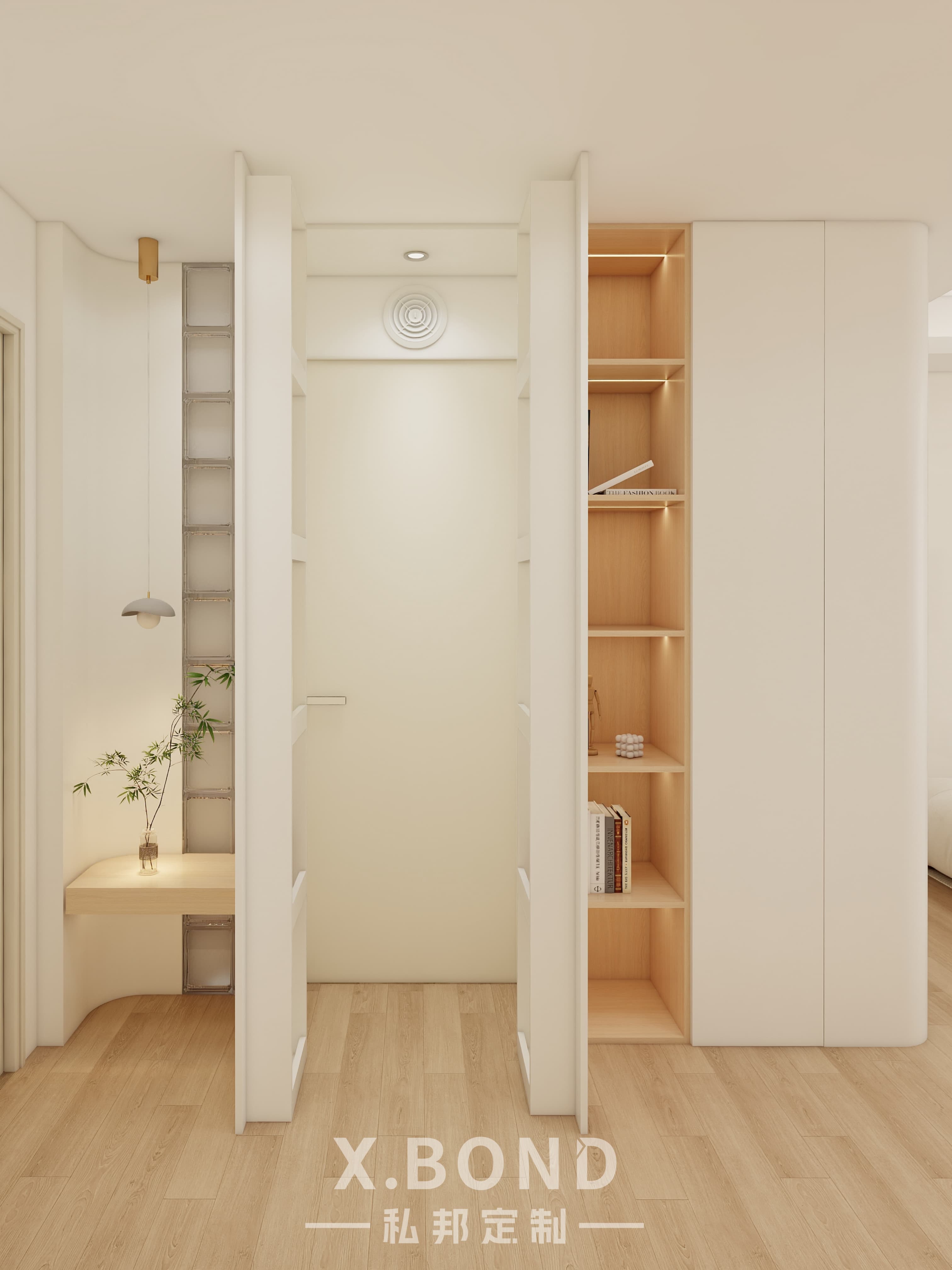 Whole-House Customization 0018: 4-Room BTO at Bartley GreenRise | Cream-Style Design-X.BOND Customize Furniture Design