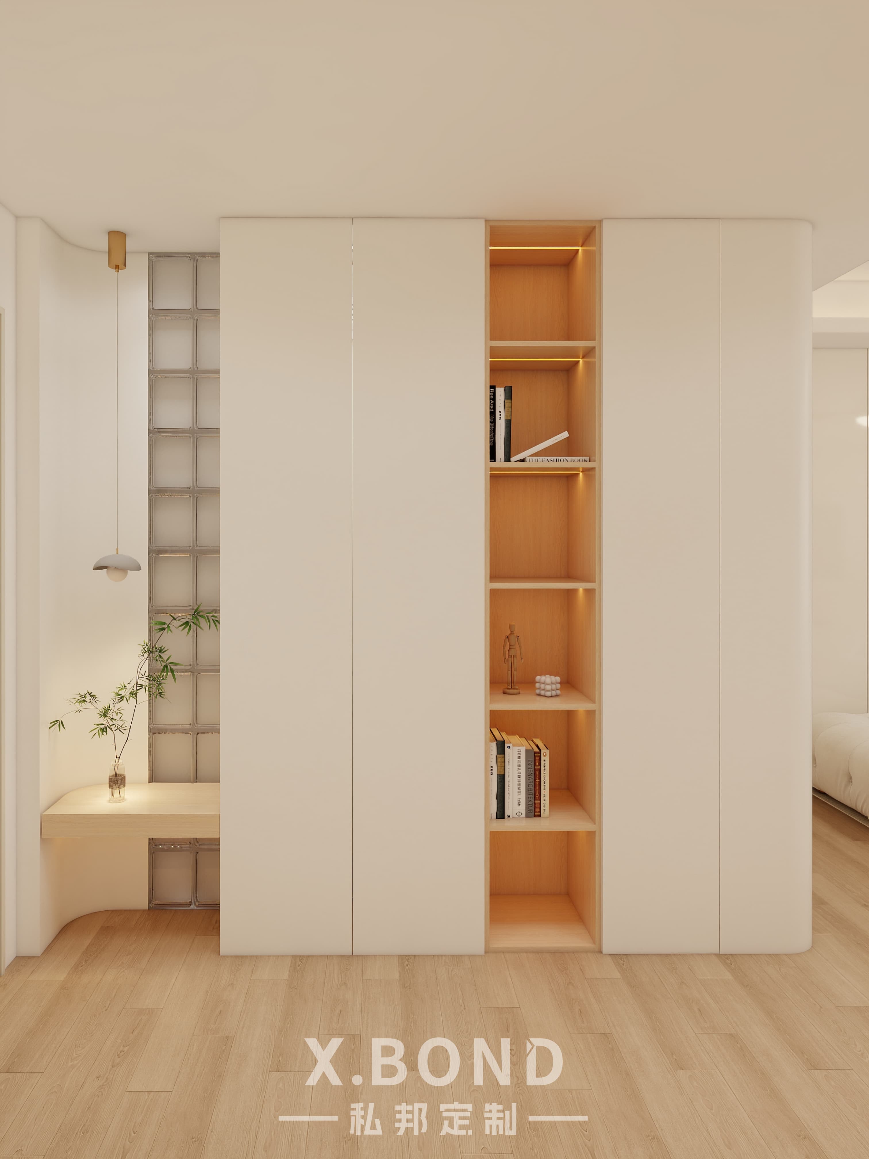 Whole-House Customization 0018: 4-Room BTO at Bartley GreenRise | Cream-Style Design-X.BOND Customize Furniture Design