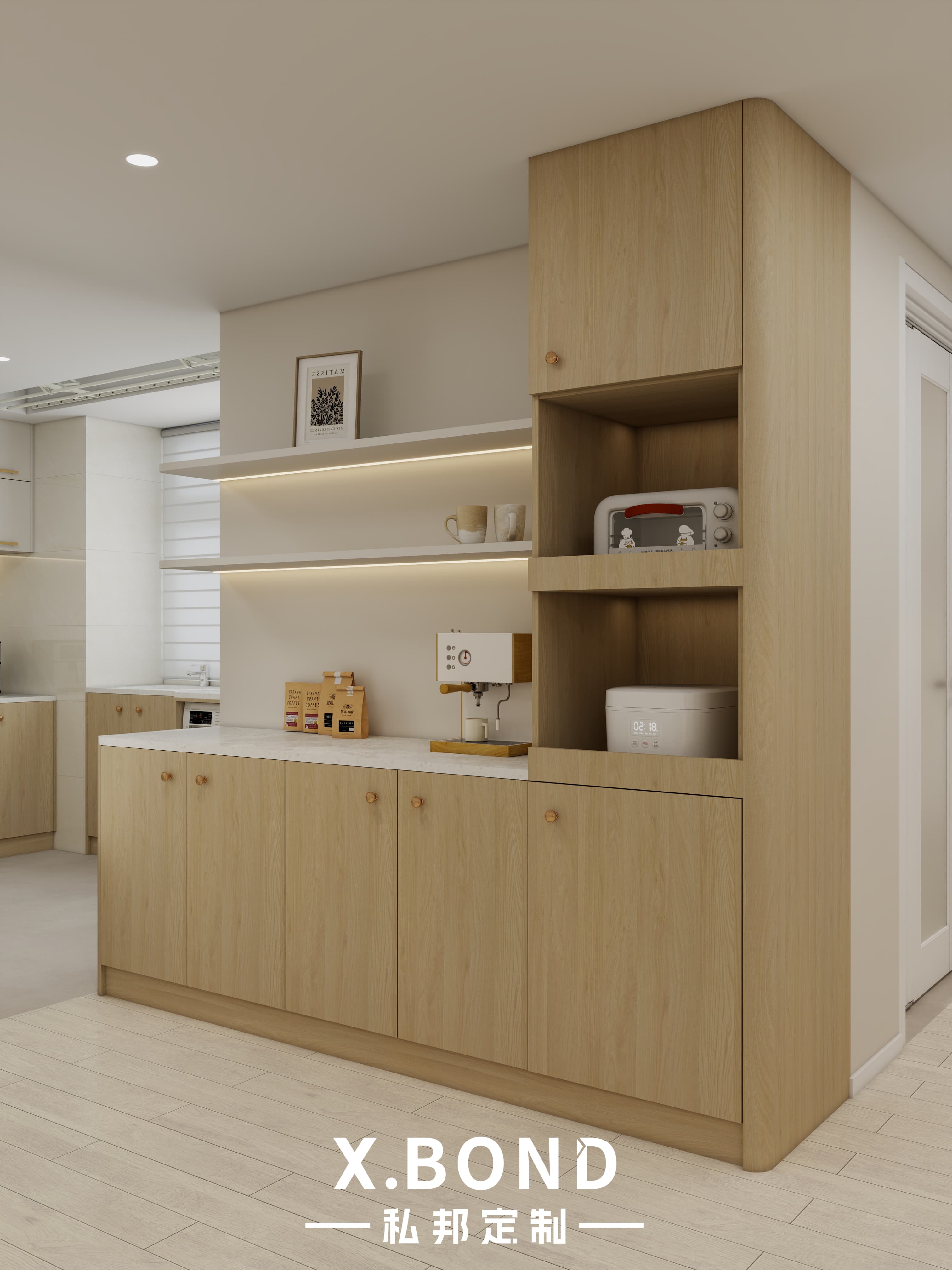 Whole-House Customization 0023: 3-Room BTO at Nanyang Opal | Original Wood Minimalist Style Design