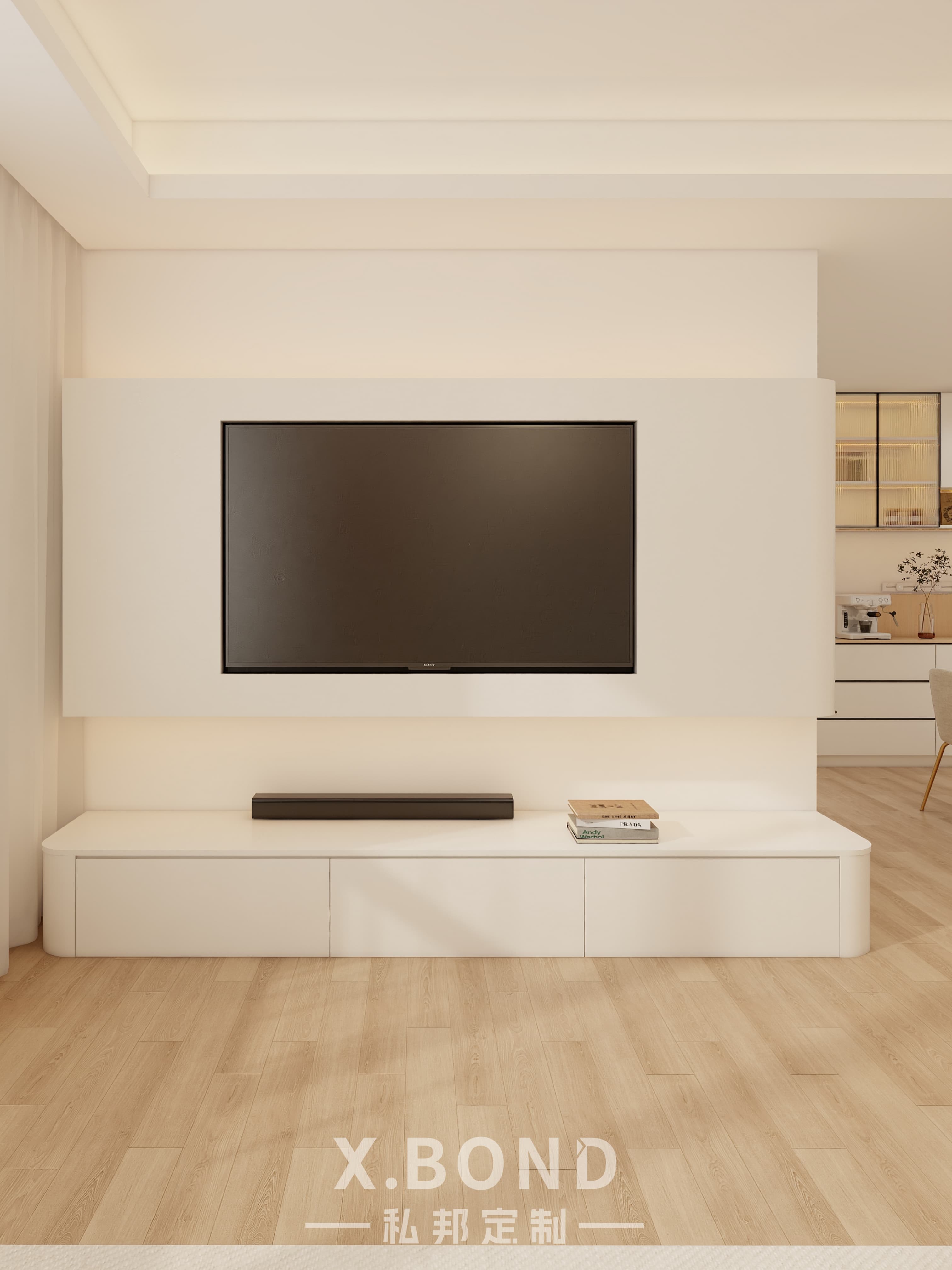 Whole-House Customization 0018: 4-Room BTO at Bartley GreenRise | Cream-Style Design-X.BOND Customize Furniture Design