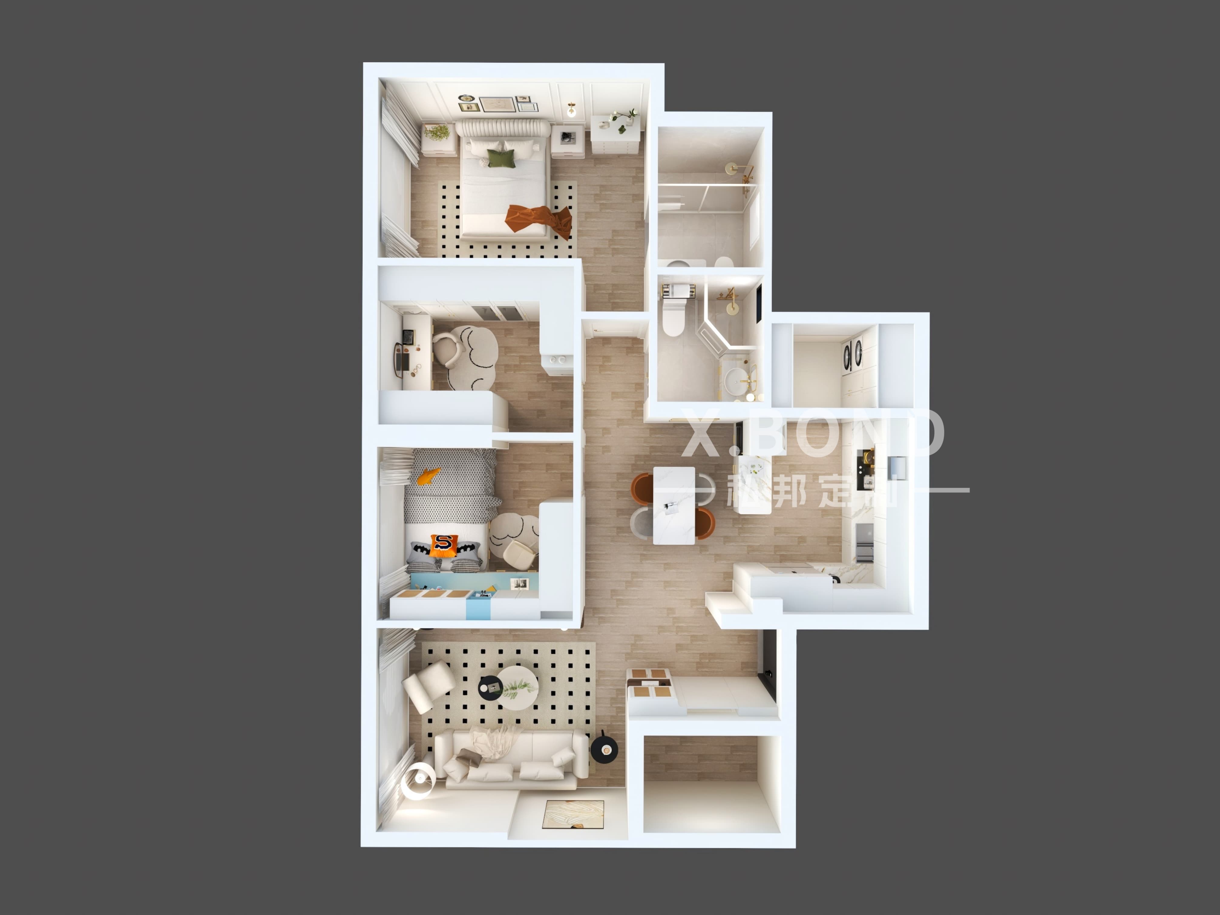 Whole-House Customization 0024: 4-Room BTO at Toh Guan Grove | Modern French Style Design