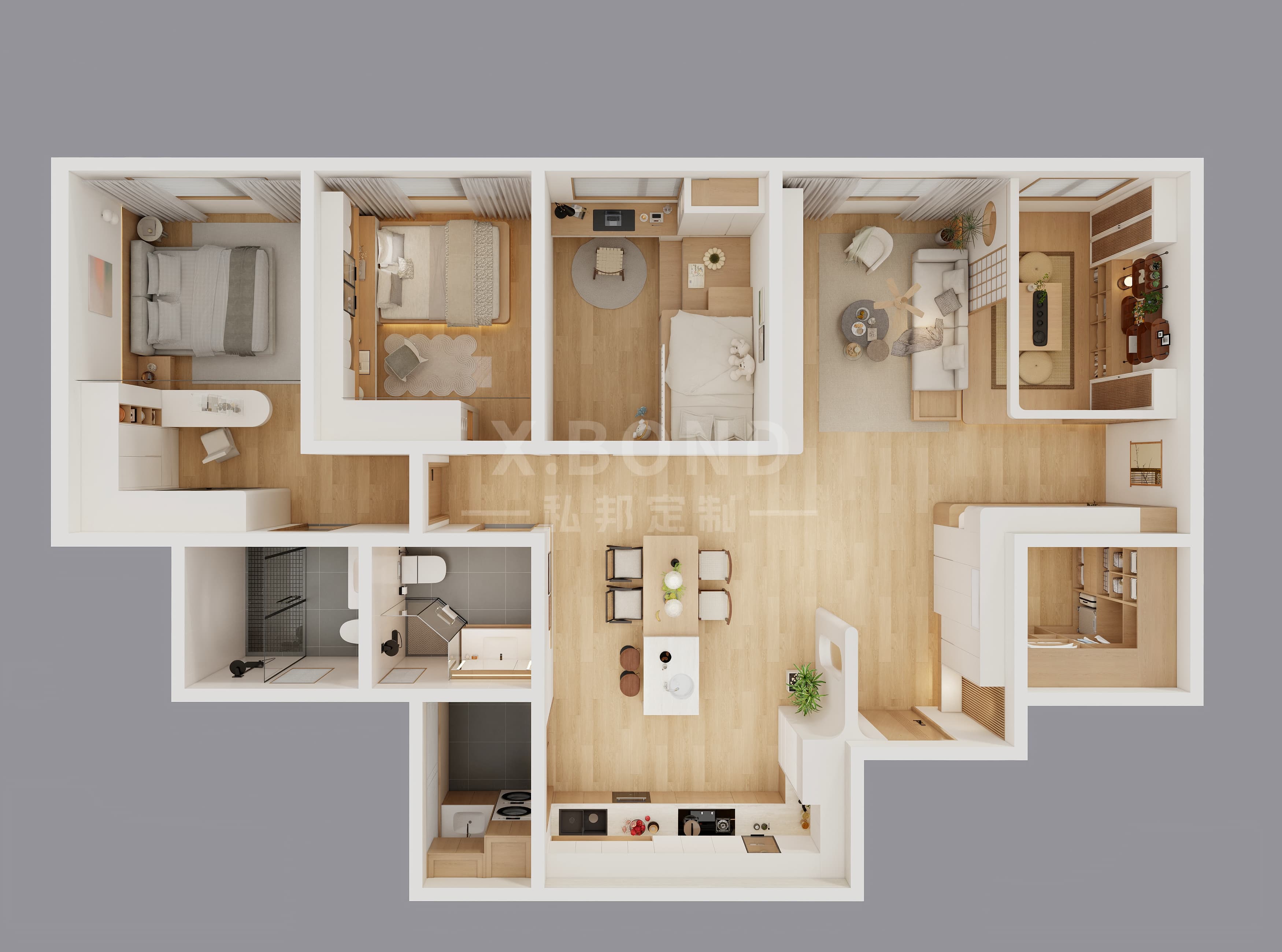 Whole-House Customization 0019: 5-Room BTO at Woodgrove Ascent | Japanese-Style Design