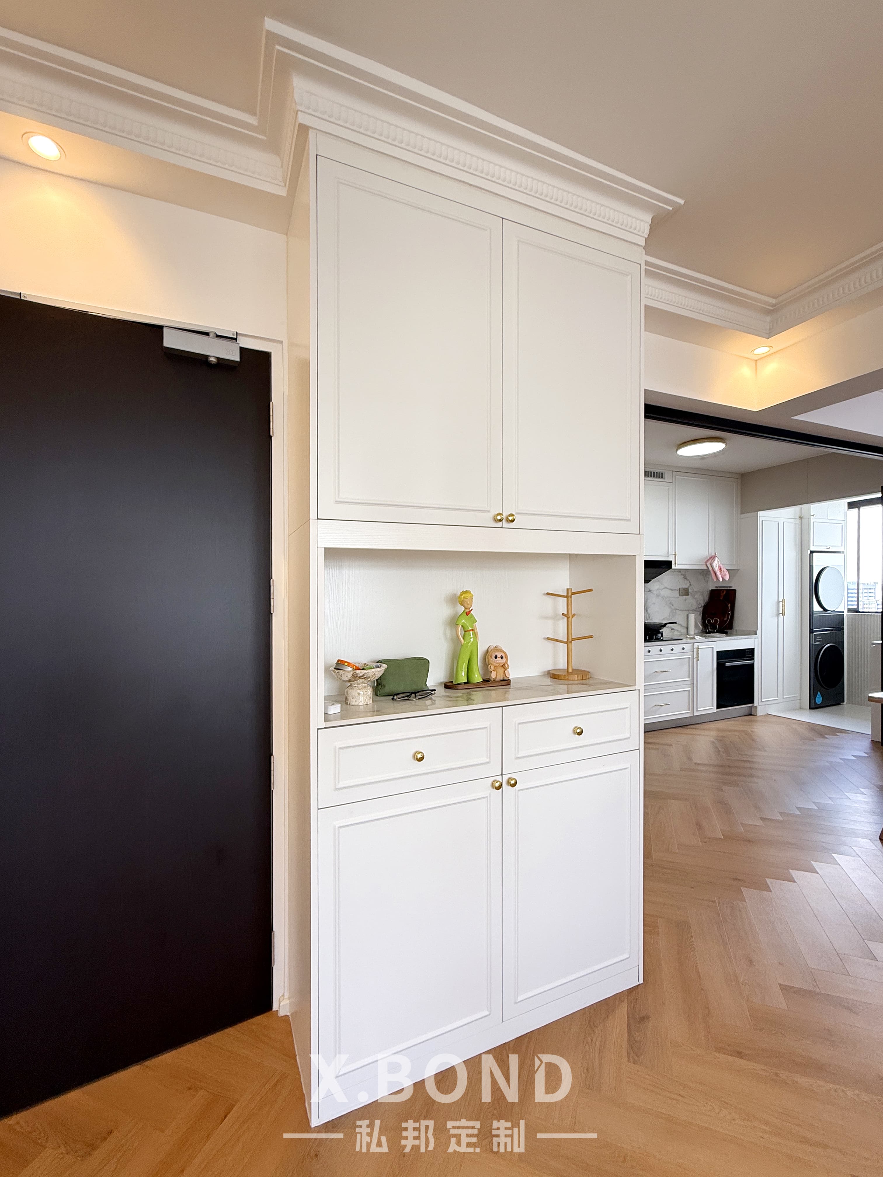 Creamy French Living Space in Tampines