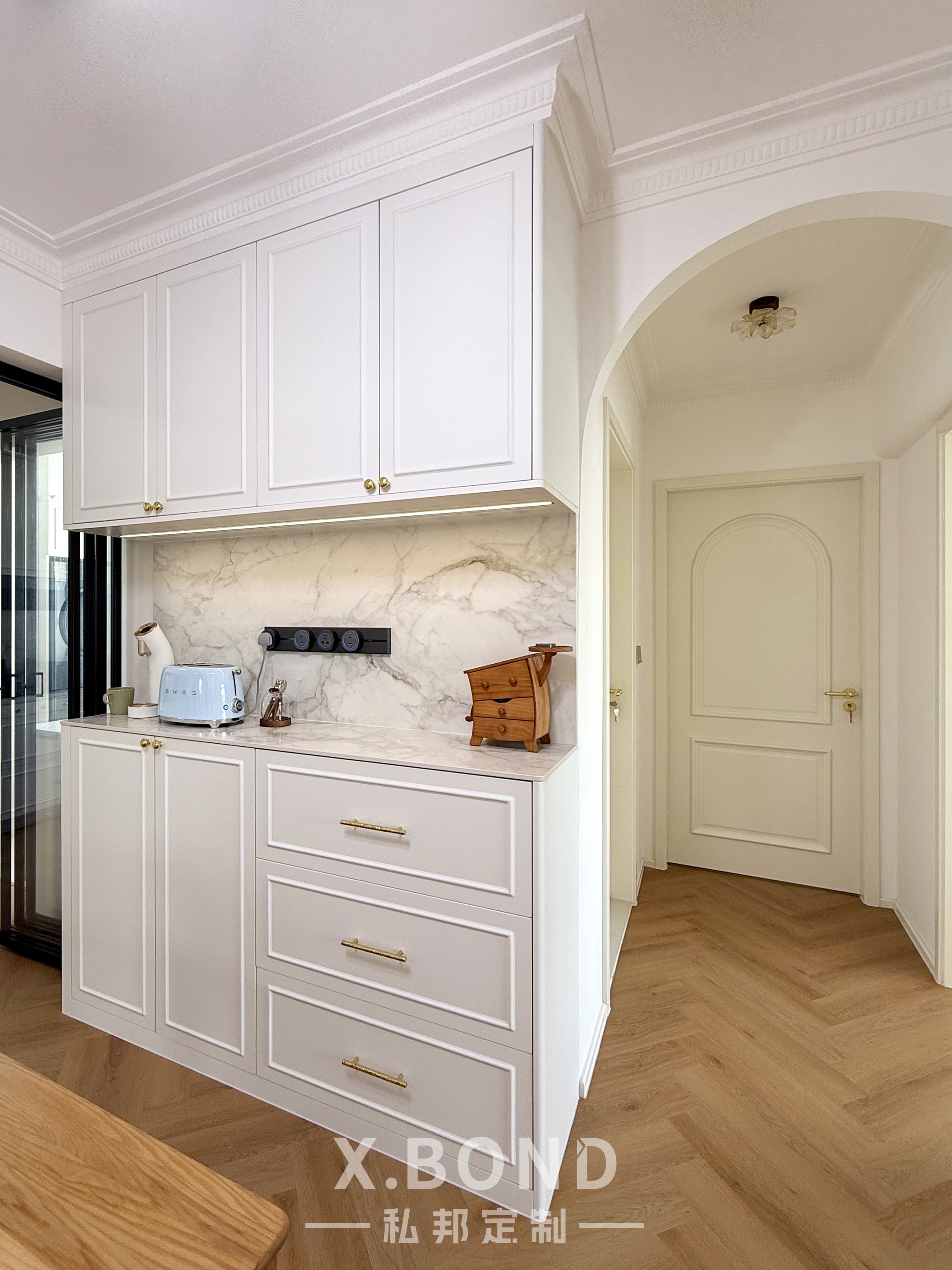 Creamy French Living Space in Tampines