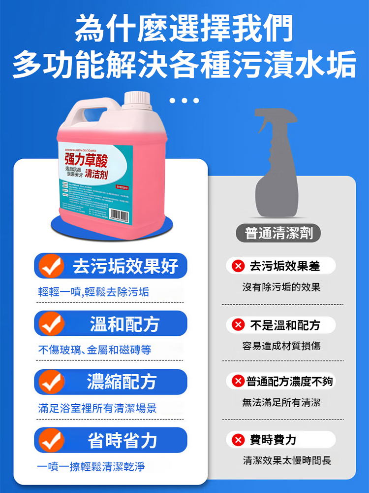 強力去污草酸清潔劑