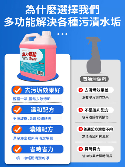 強力去污草酸清潔劑