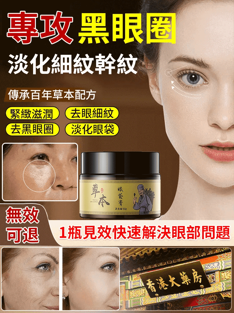 【專攻眼部問題】草本眼袋膏