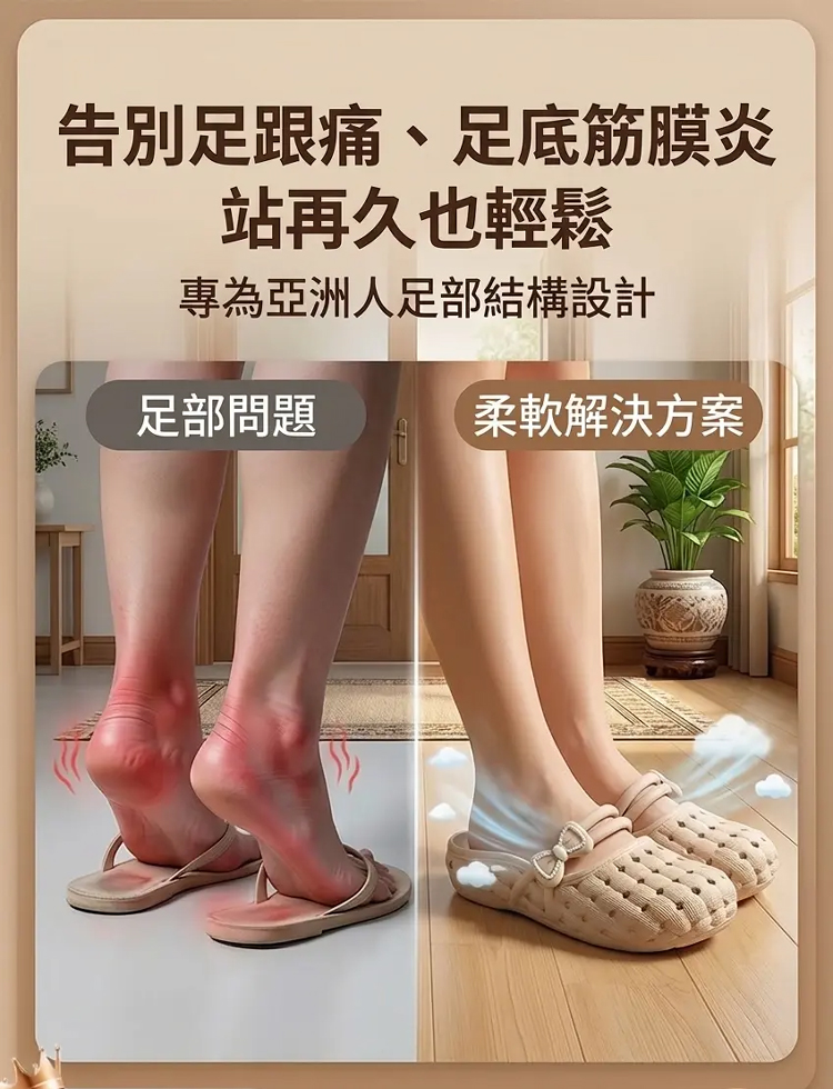 超軟包頭洞洞拖鞋