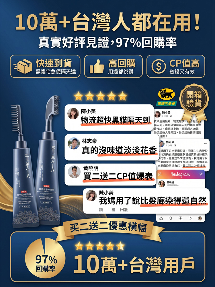 【遮白髮】苗染單劑染髮膏