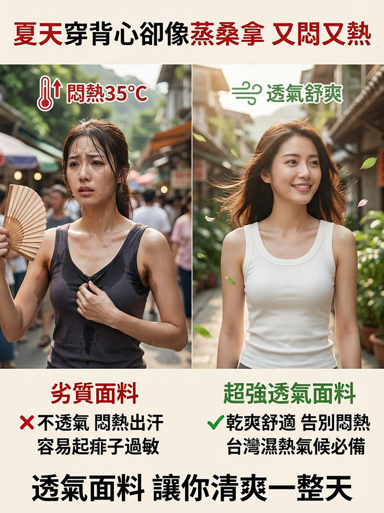 百搭螺紋吊帶背心