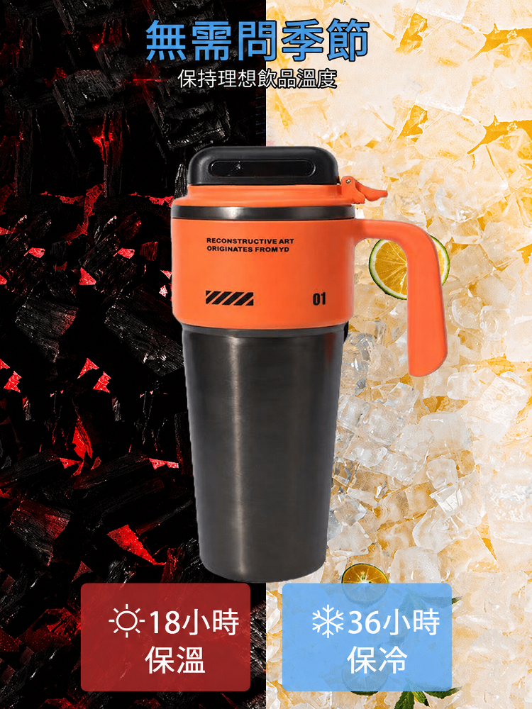 【溫活】大容量真空保溫保冷水杯