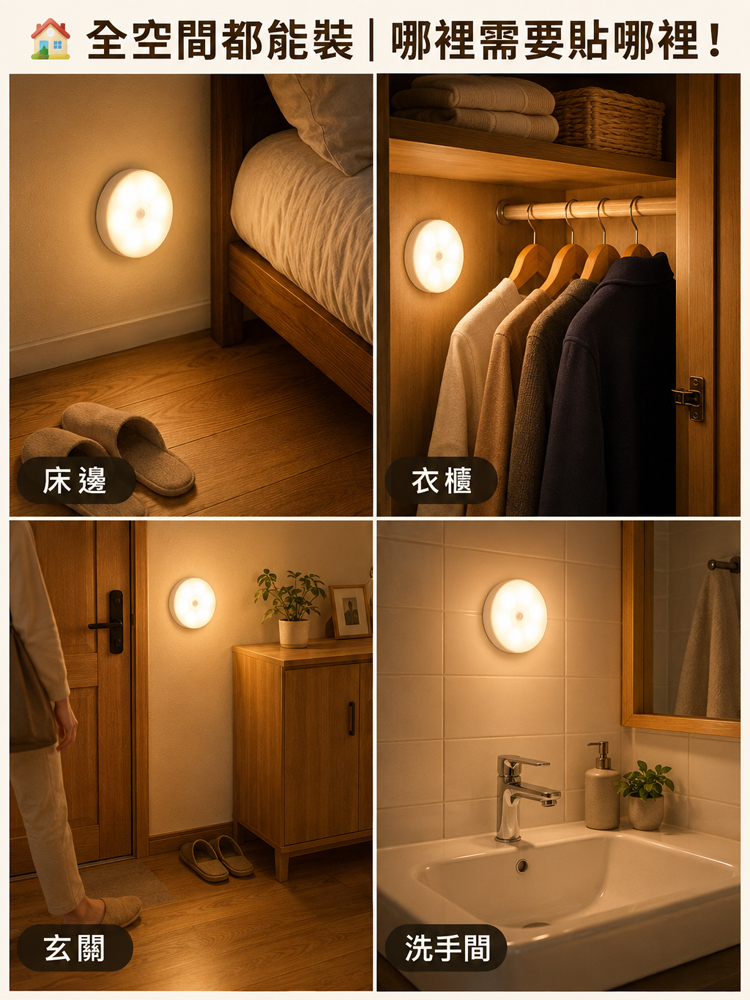 智能感应灯小夜灯LED
