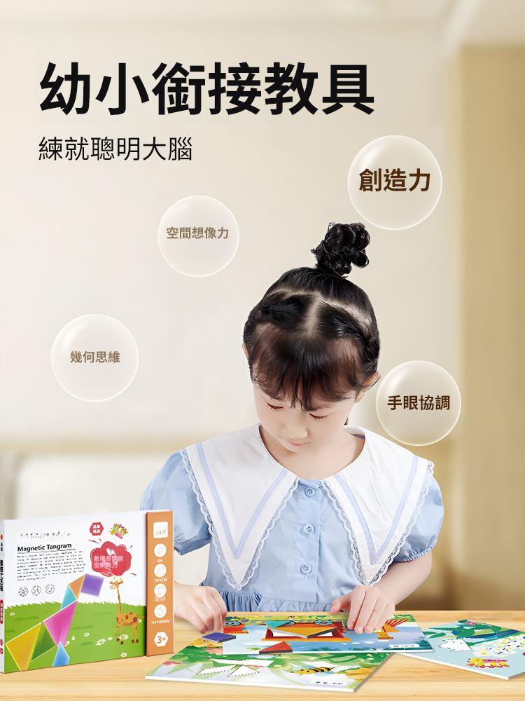 早教益智玩具磁性七巧板