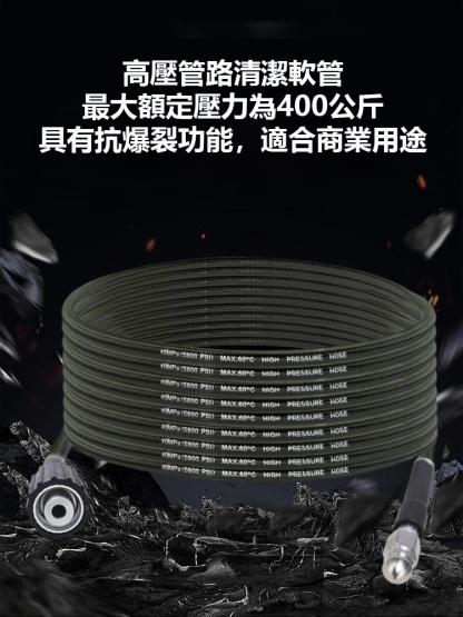 【一沖淨】水老鼠噴頭高壓管清洗疏通套裝