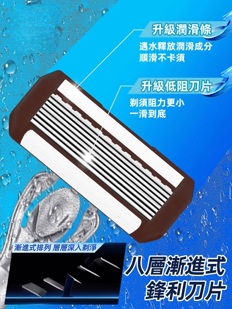 原廠精工八層刮鬍刀套裝