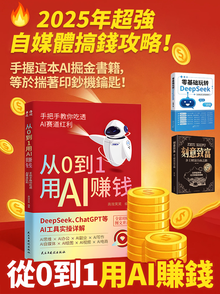 從0到1用AI賺錢 手把手教你致富
