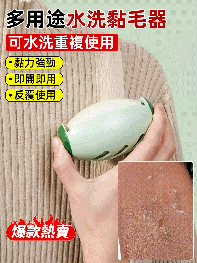橢圓形多用粘毛器