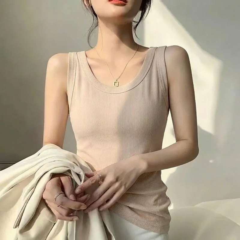 百搭螺紋吊帶背心