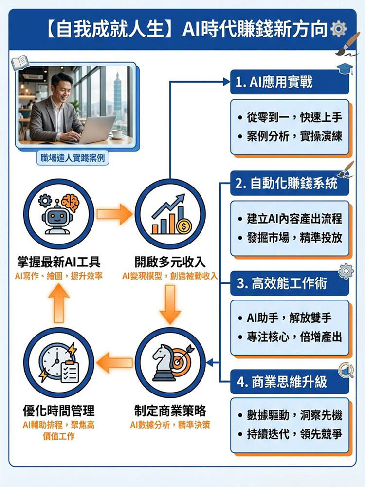 【自我成就人生】AI時代賺錢新方向書籍