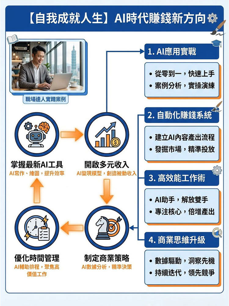 【自我成就人生】AI時代賺錢新方向書籍
