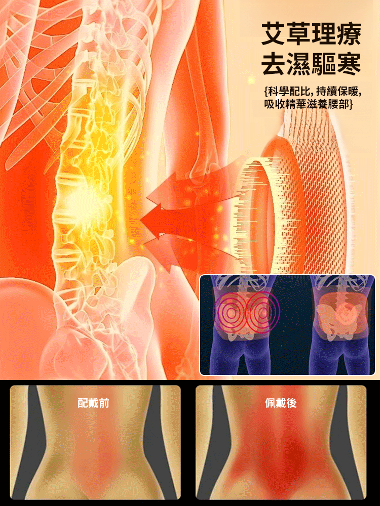 【有了它爸媽再也不說腰痛了】艾草護腰帶
