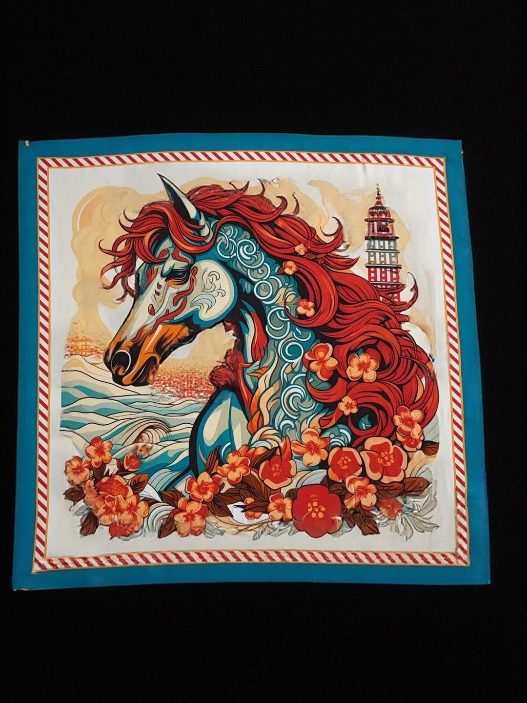 🐎Wild Horizon – Horse Zodiac Silk Scarf