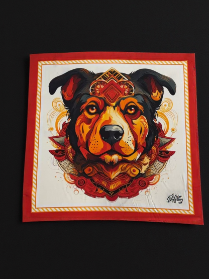 🐶Loyal Heart – Dog Zodiac Silk Scarf