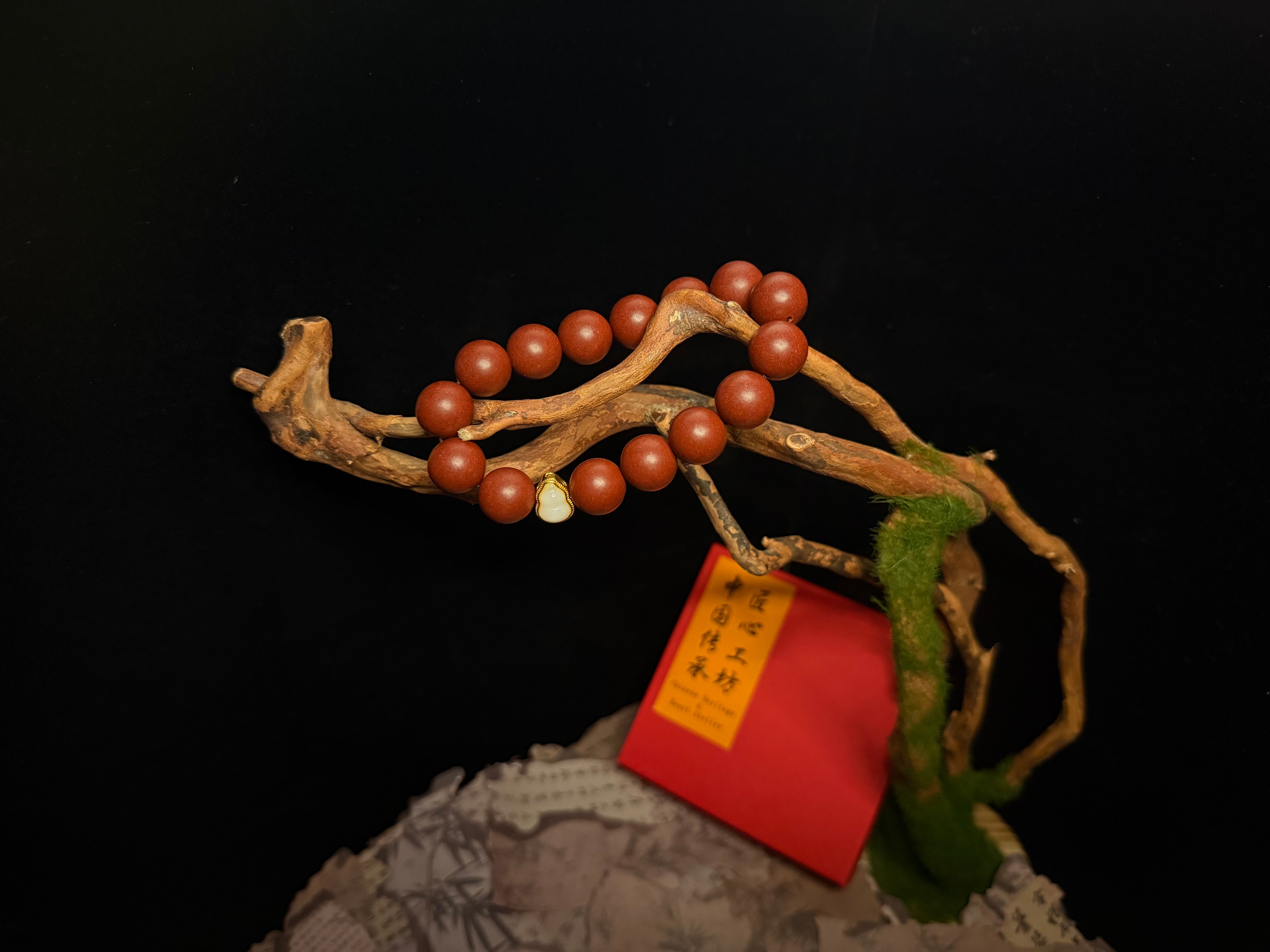Red and Fiery – Herbal Incense Beads Bracelet